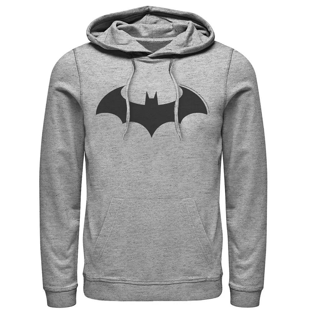 Men's DC Comics Batman Simple Bat Logo Hoodie, Size: 3XL, Athletic Grey Product Image