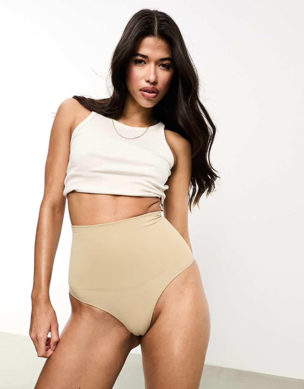 Vero Moda seamless high waisted thong Product Image