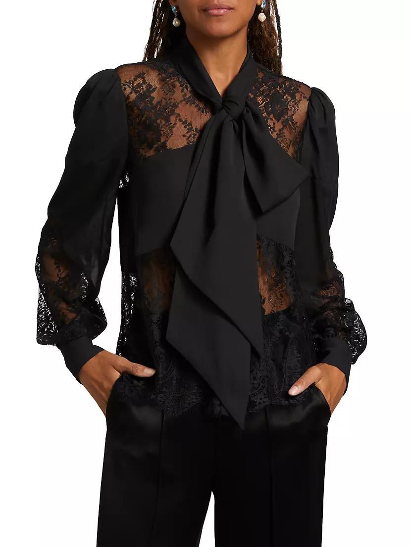 Emmelina Lace Tieneck Blouse Product Image