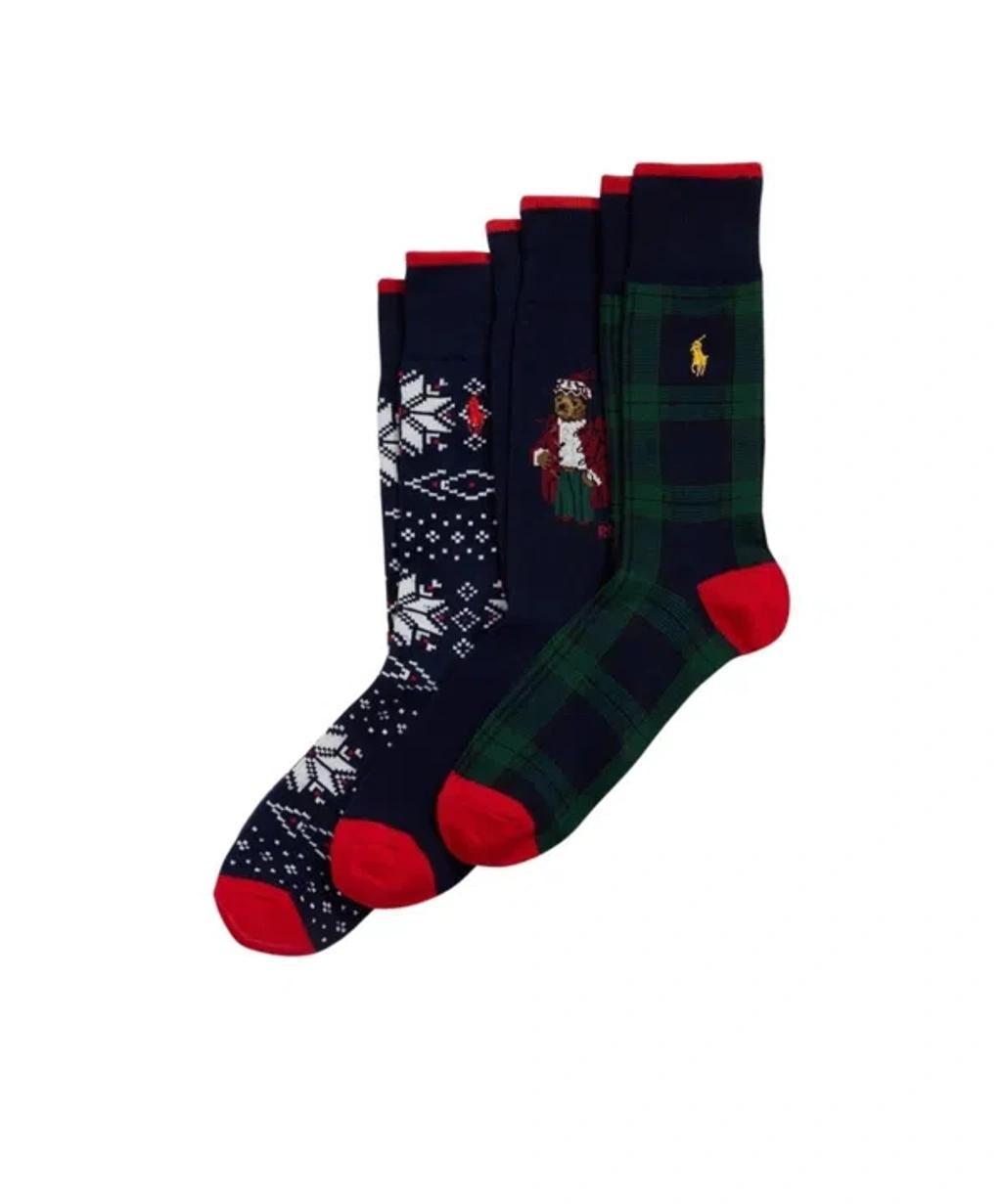 POLO RALPH LAUREN Three-piece Socks In Black Product Image