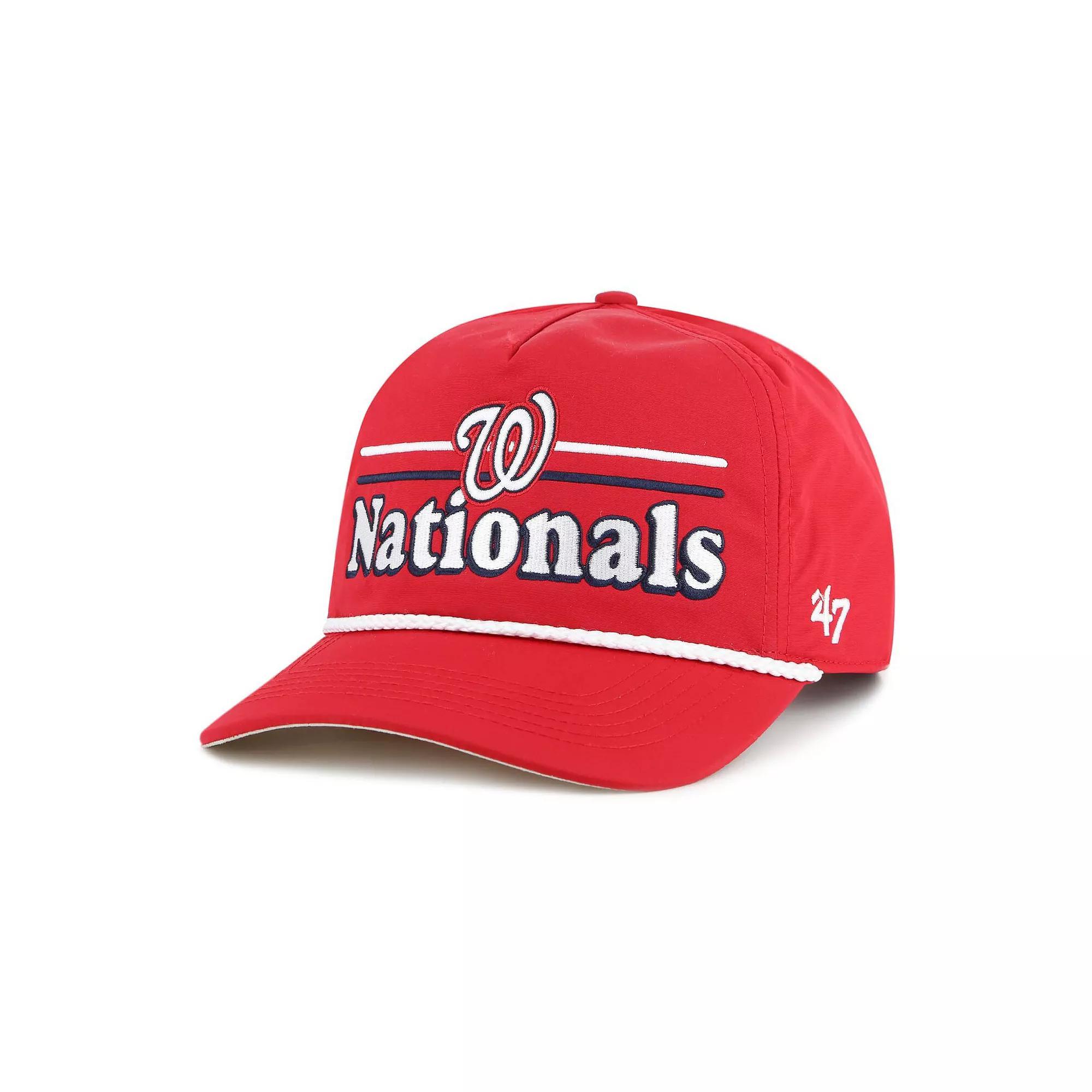 Men's '47 Red Washington Nationals Campscape Hitch Adjustable Hat Product Image