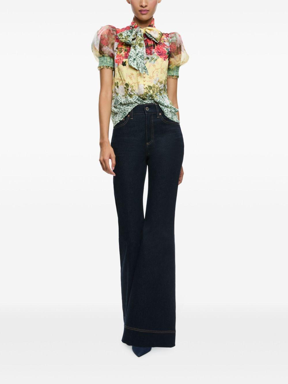 Brentley floral-print blouse Product Image