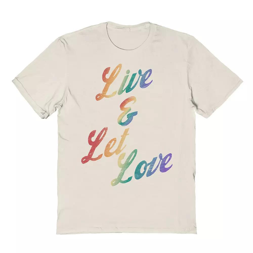 Men's COLAB89 Live And Let Love Pride Graphic Tee, Adult Unisex,  Product Image