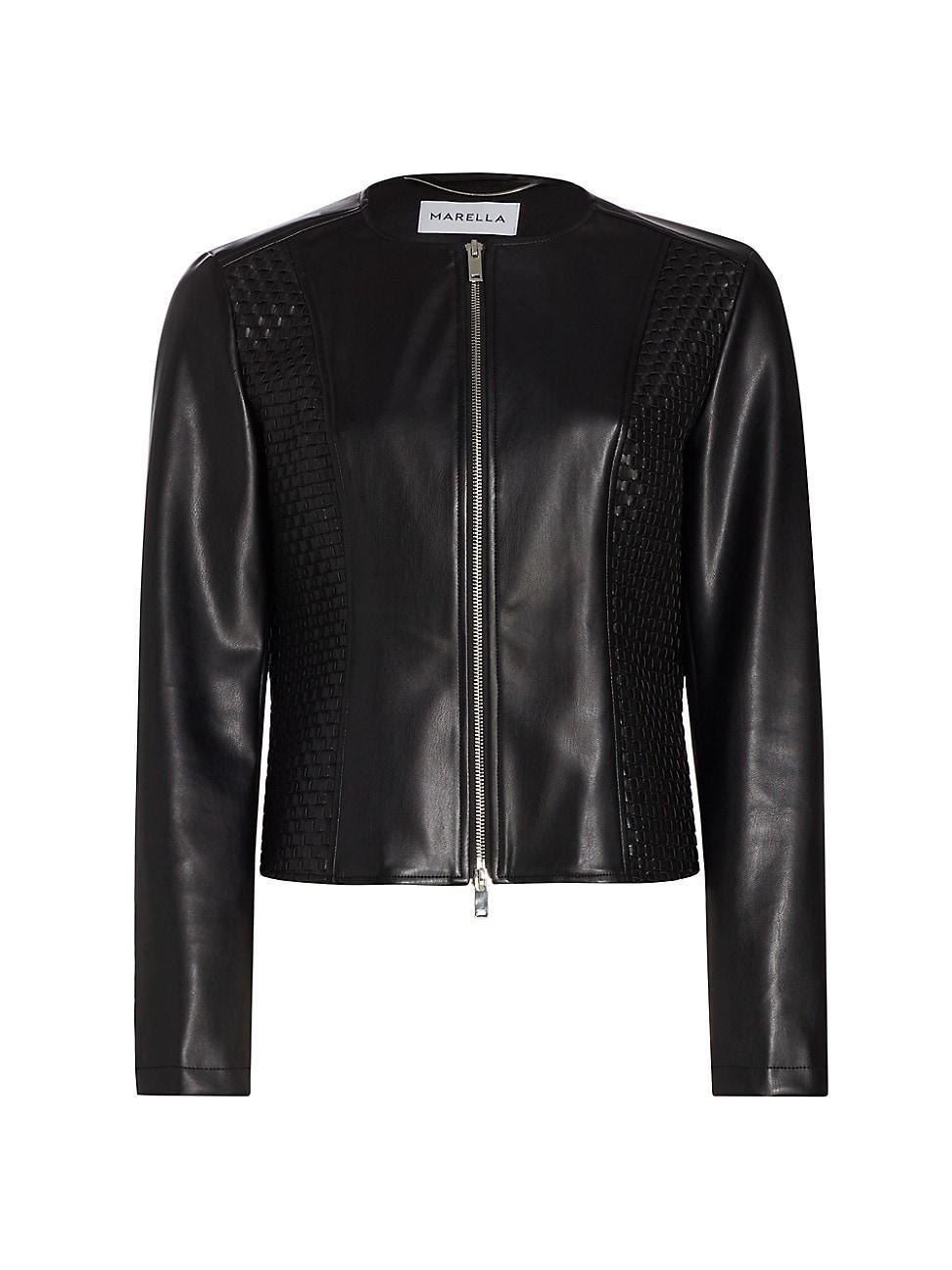 Womens Donare Faux Leather Jacket Product Image