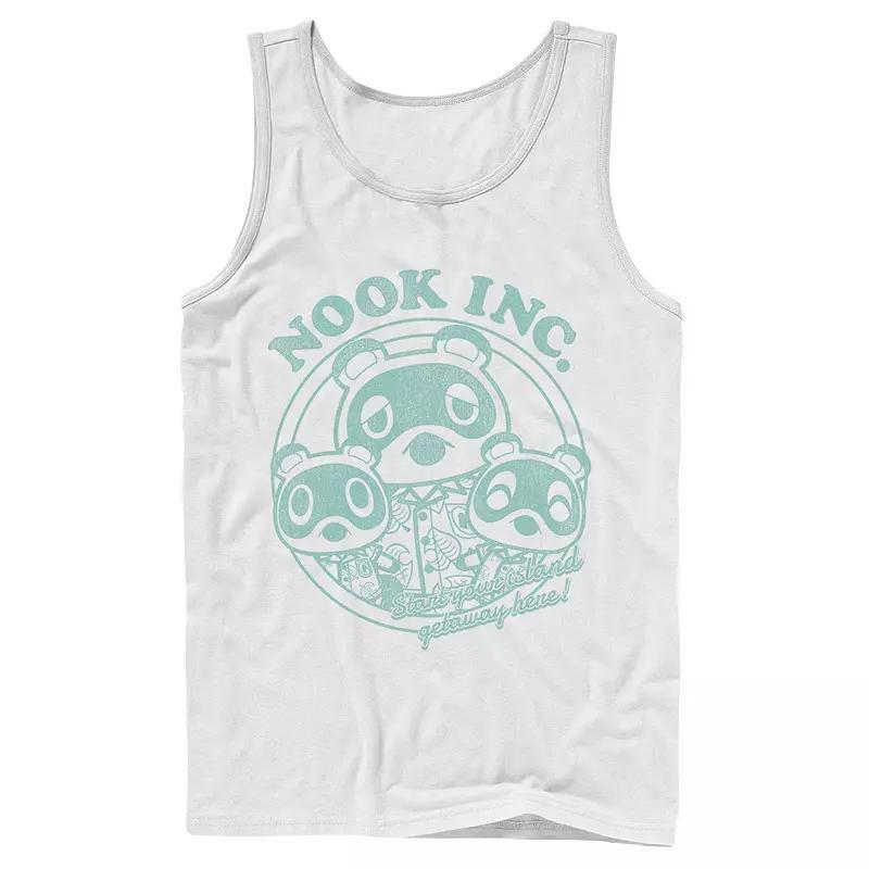 Mens Animal Crossing: New Horizons Nook Inc.Island Getaway Tank Top Product Image