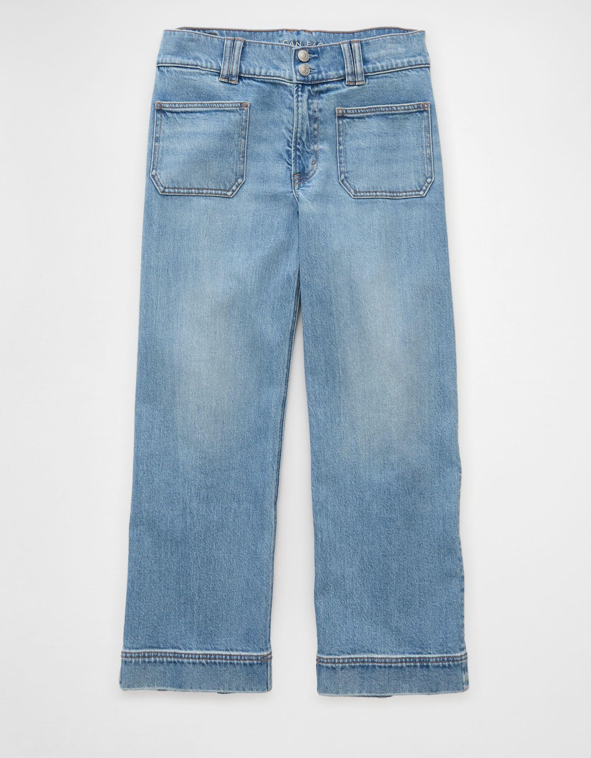 AE Stretch High-Waisted Stovepipe Crop Jean Product Image