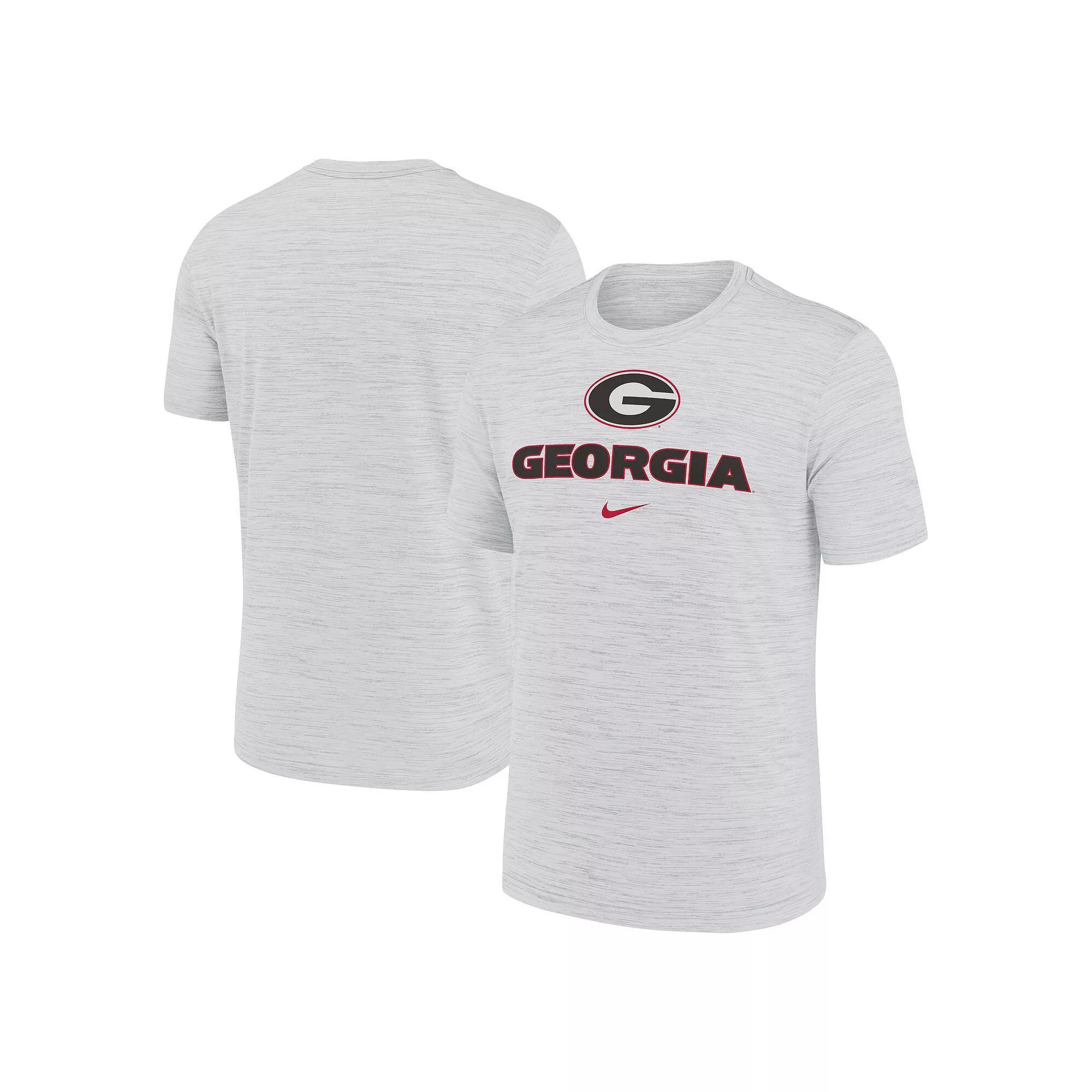 Men's Nike White Georgia Bulldogs Primetime Velocity T-Shirt, Size: Large Product Image