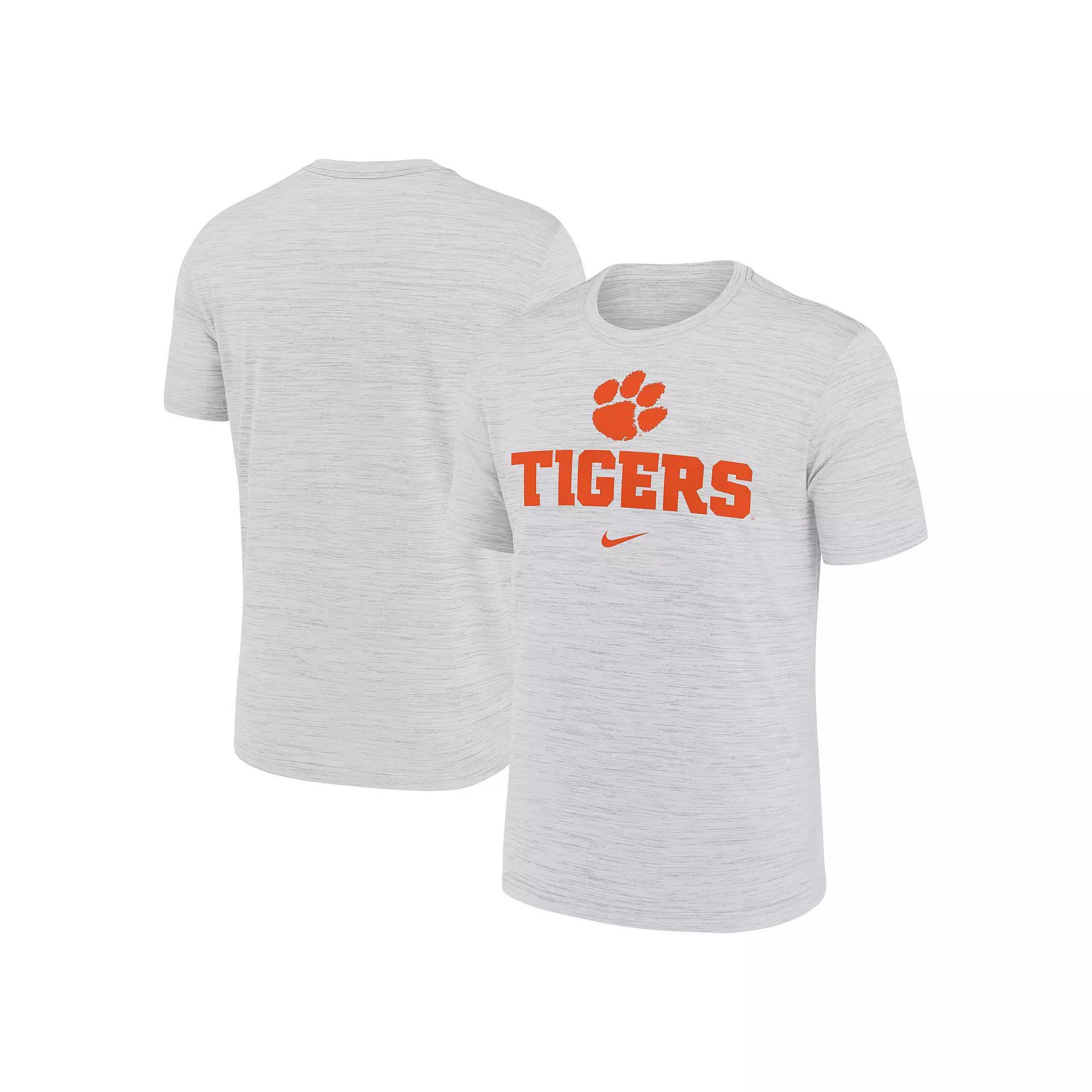 Men's Nike White Clemson Tigers Primetime Velocity T-Shirt,  Product Image