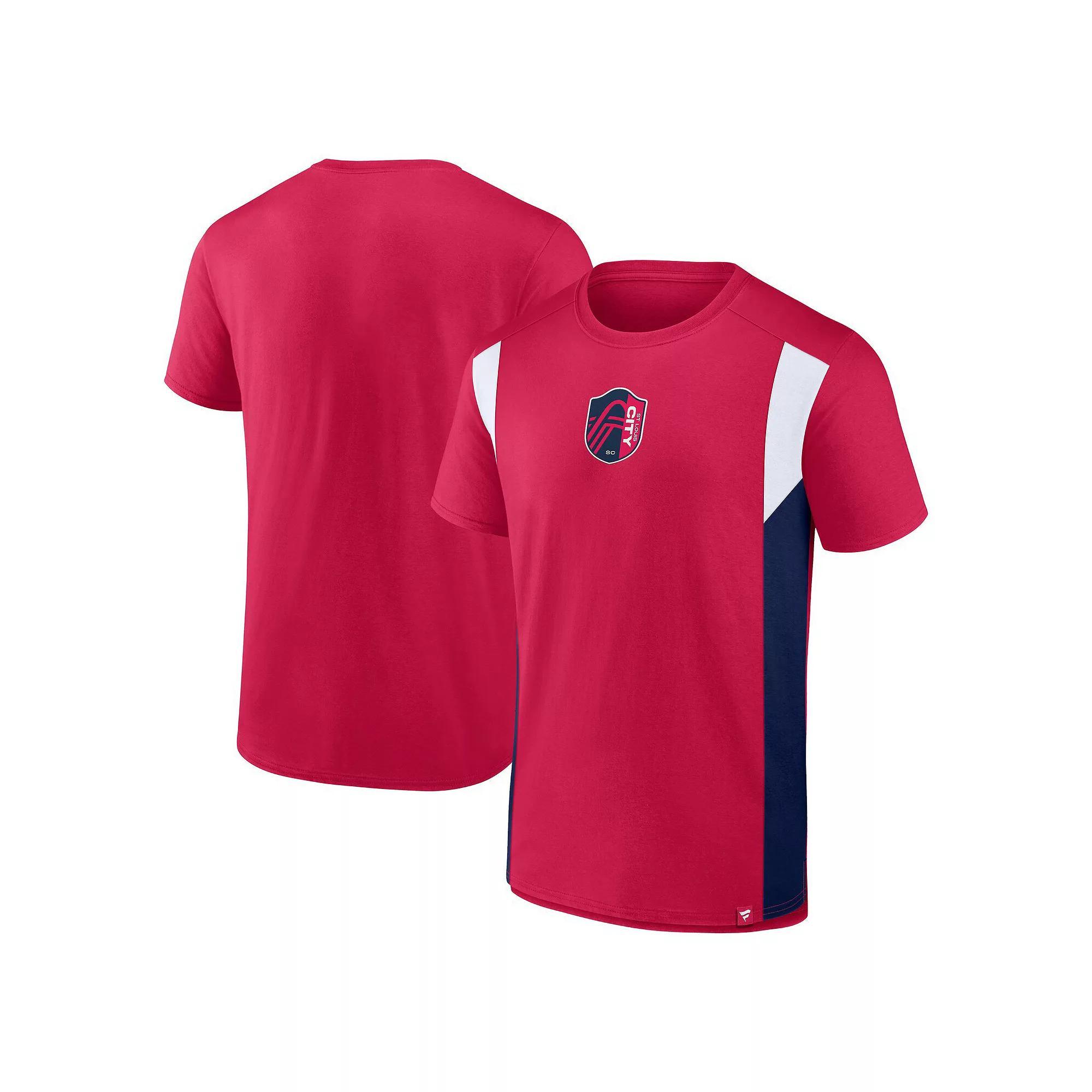 Men's Fanatics Red St. Louis City SC Golden Goal T-Shirt,  Product Image