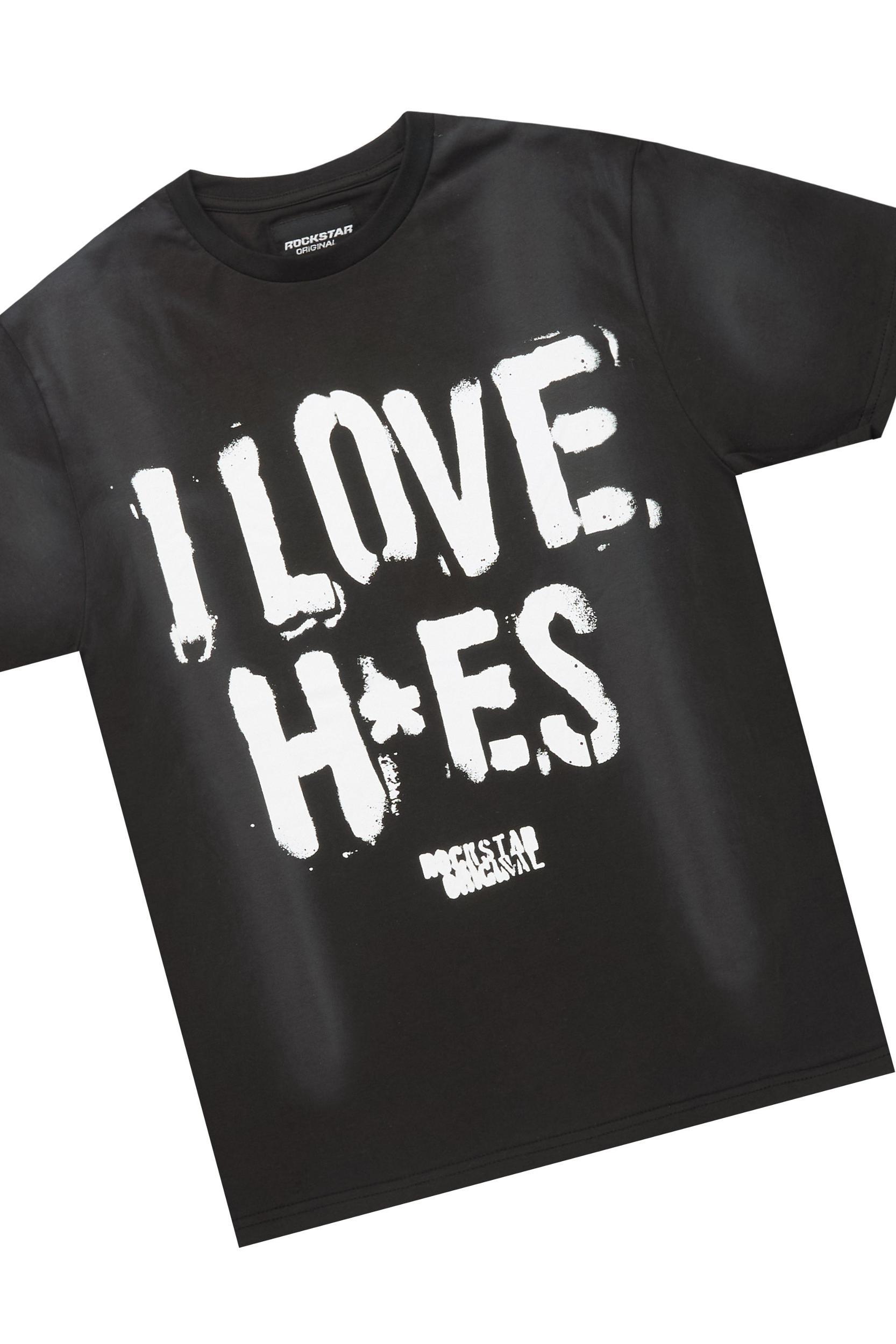 Banyan Black T-Shirt/Stacked Flare Track Set Male Product Image