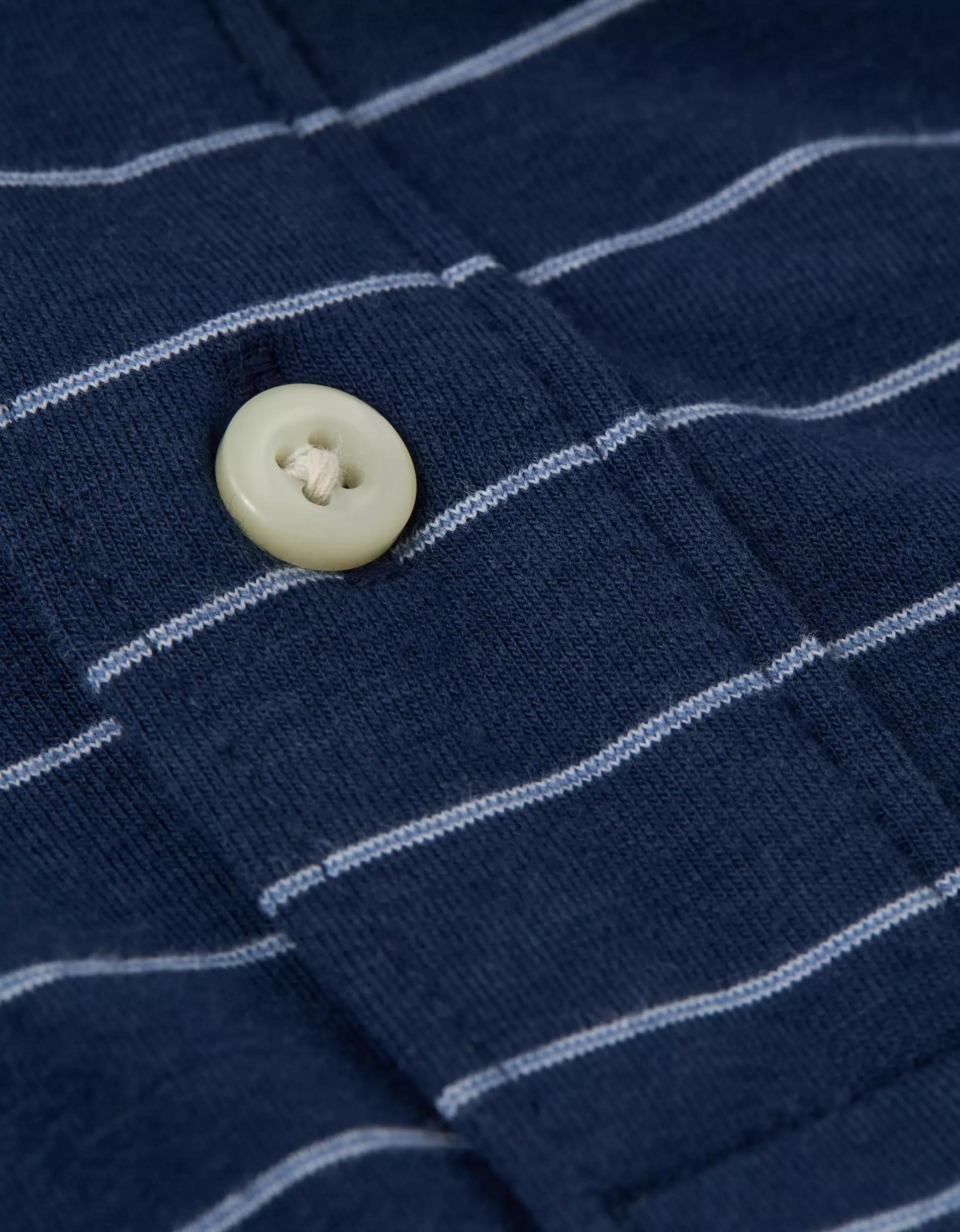 AE 24/7 Club Logo Striped Polo Shirt Product Image