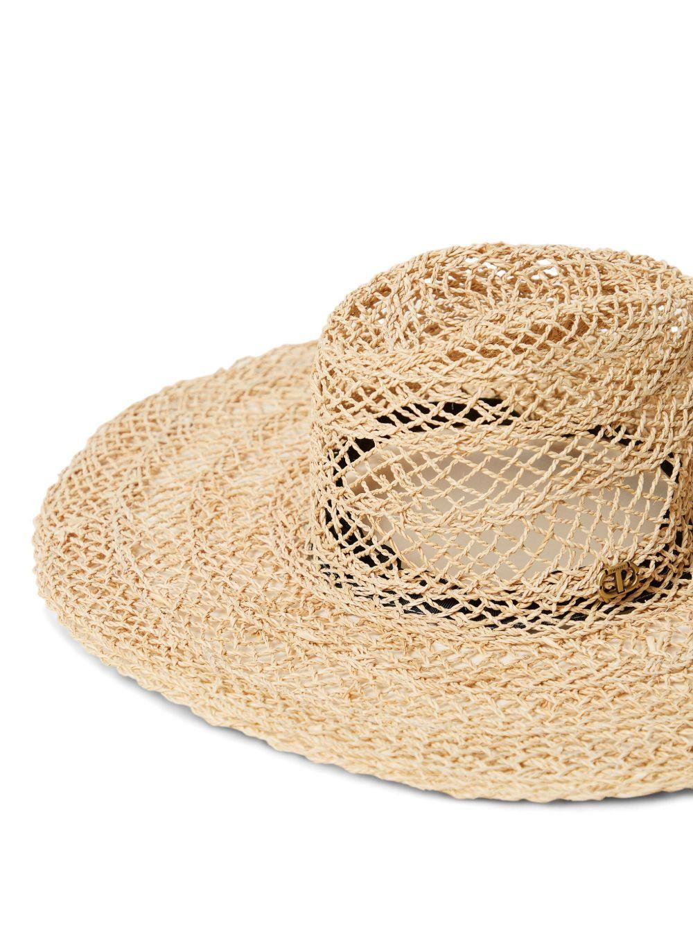 wide-brimmed straw hat Product Image