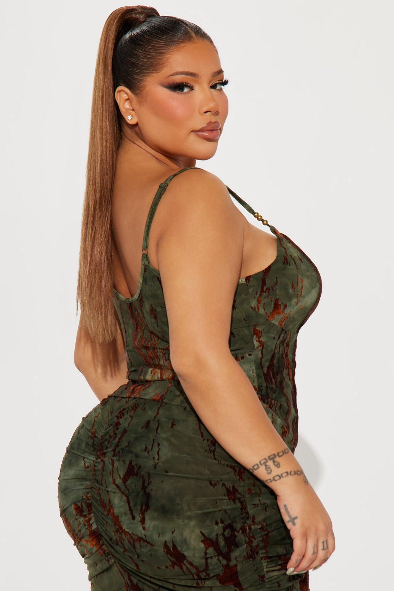 New Destiny Skirt Set - Olive Product Image