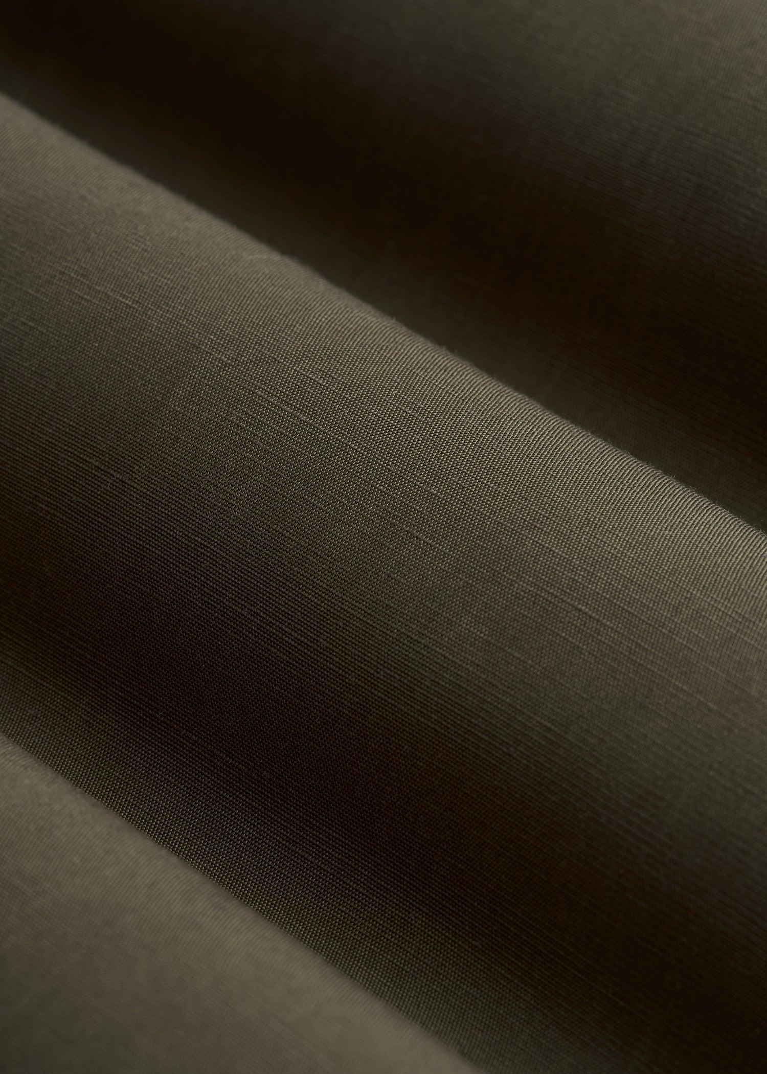 High Rise Cargo Parachute Pants for Tall Women in Forest Night Female Product Image