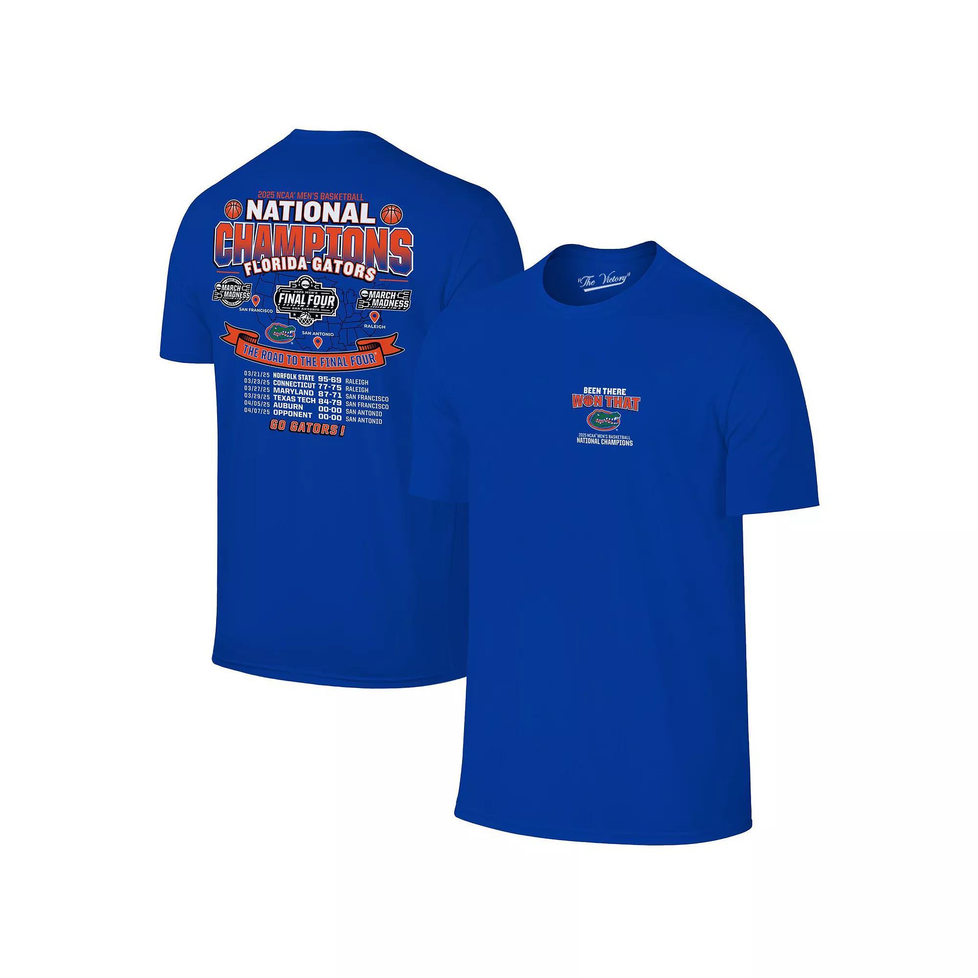 Youth Original Retro Brand Royal Florida Gators 2025 NCAA Men's Basketball National Champions T-Shirt, Size: Large, Blue Product Image