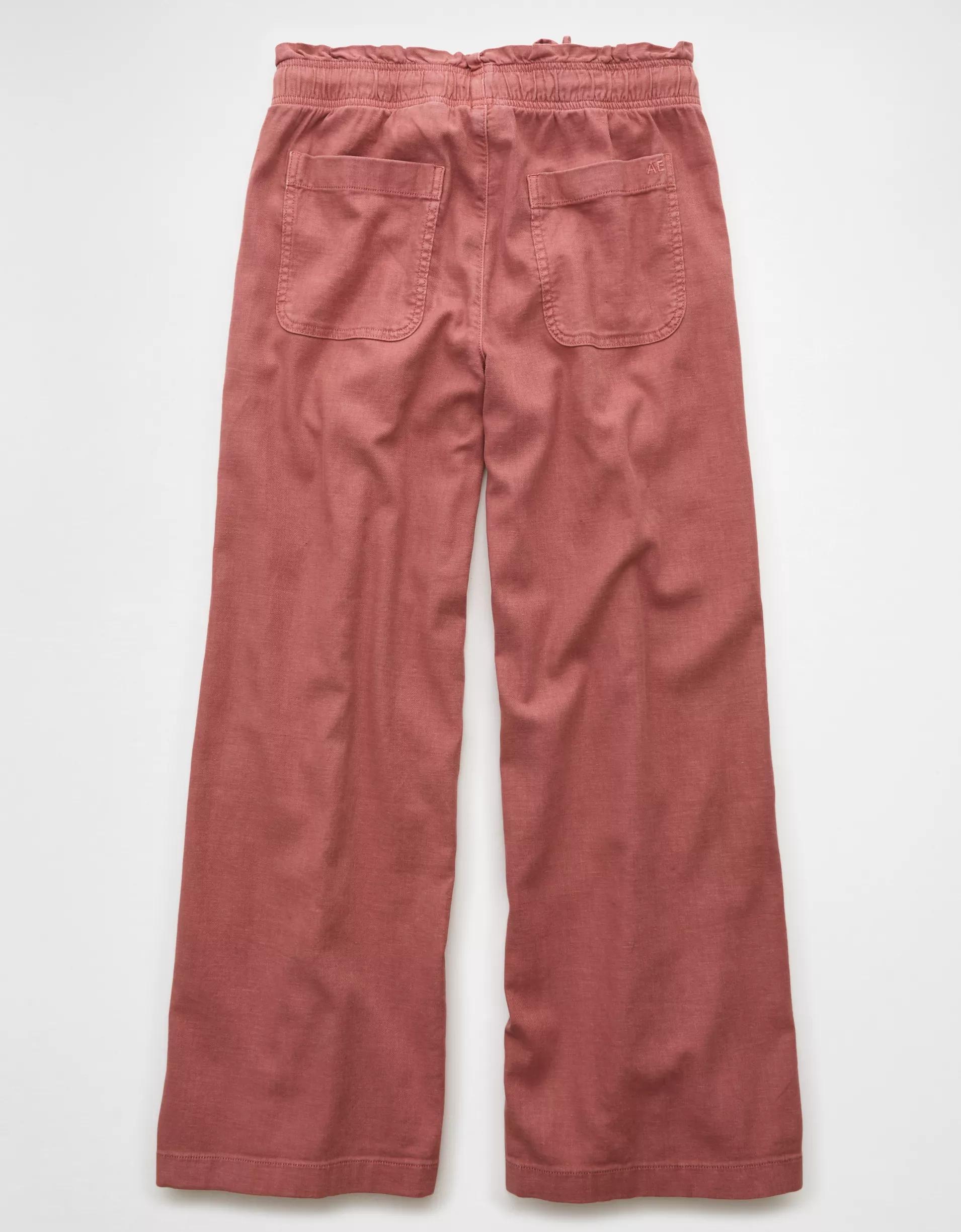 AE Dreamy Drape Linen-Blend Pull-On Pant Product Image