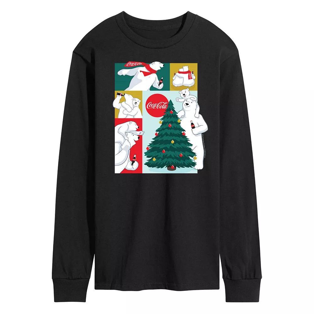 Men's CocaCola Bears Long Sleeve Graphic Tee,  Product Image