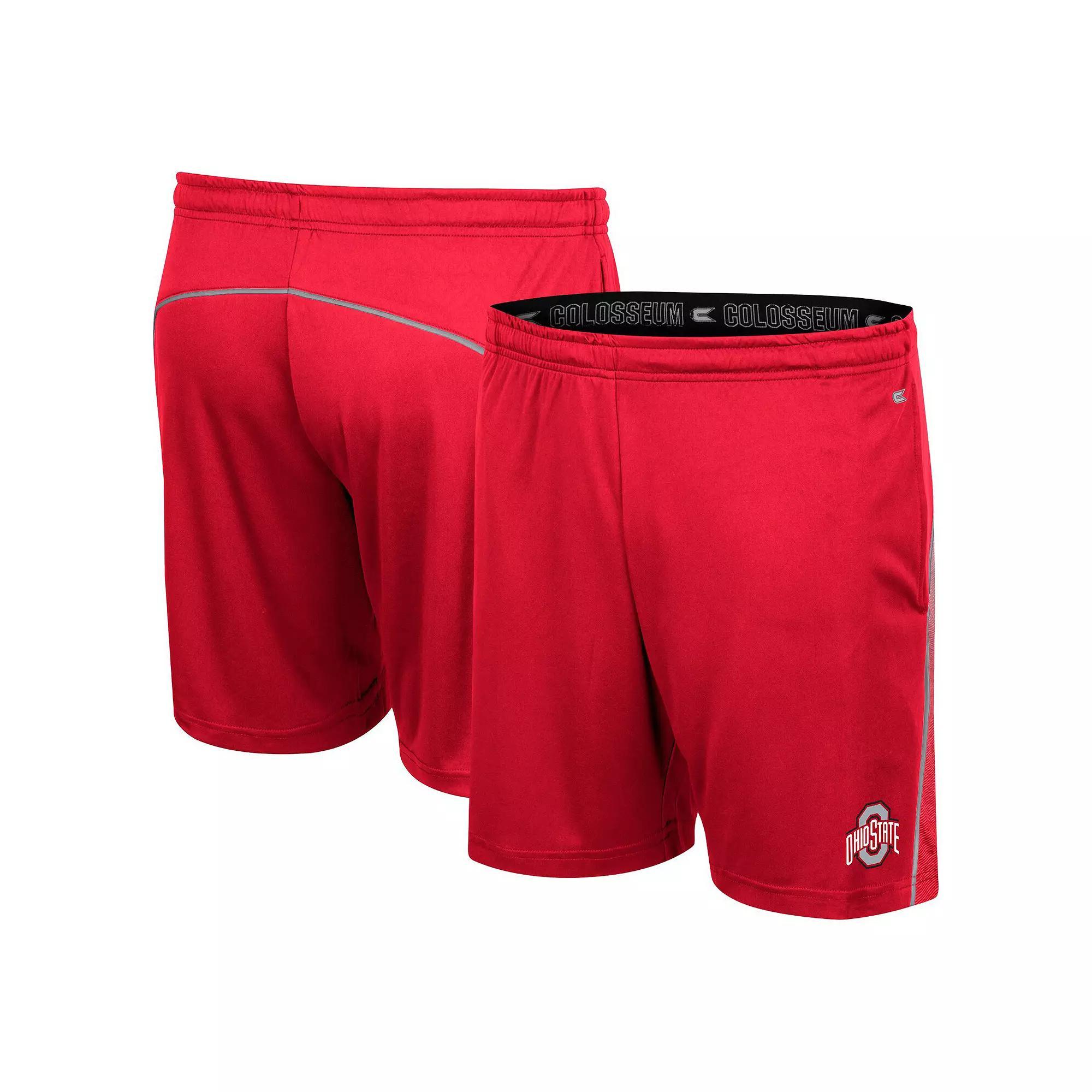 Men's Colosseum Scarlet Ohio State Buckeyes Laws of Physics Shorts,  Product Image