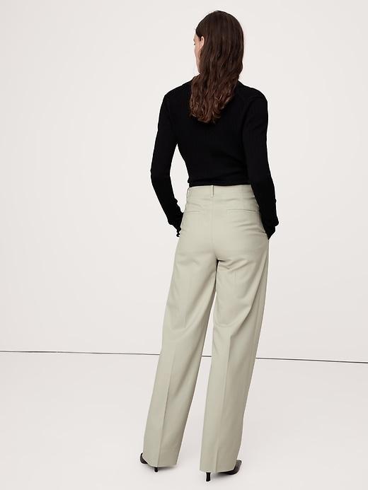 High-Rise Modern Straight Refined Pant Product Image