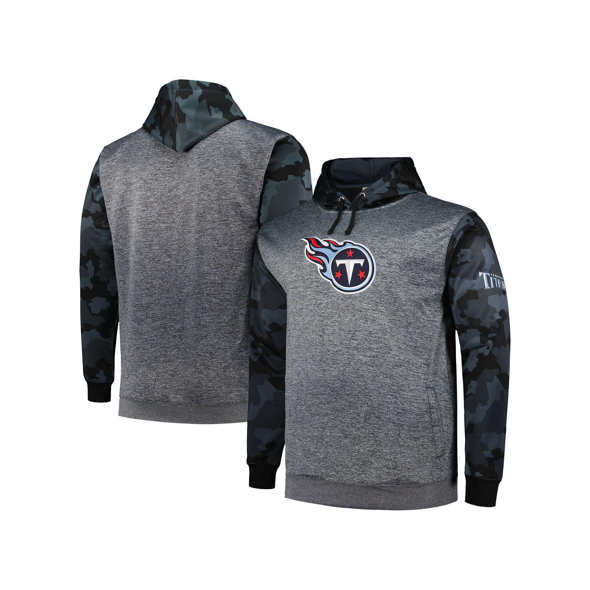 Men's Fanatics Branded Heather Charcoal Tennessee Titans Camo Pullover Hoodie, Size: 4XB Product Image