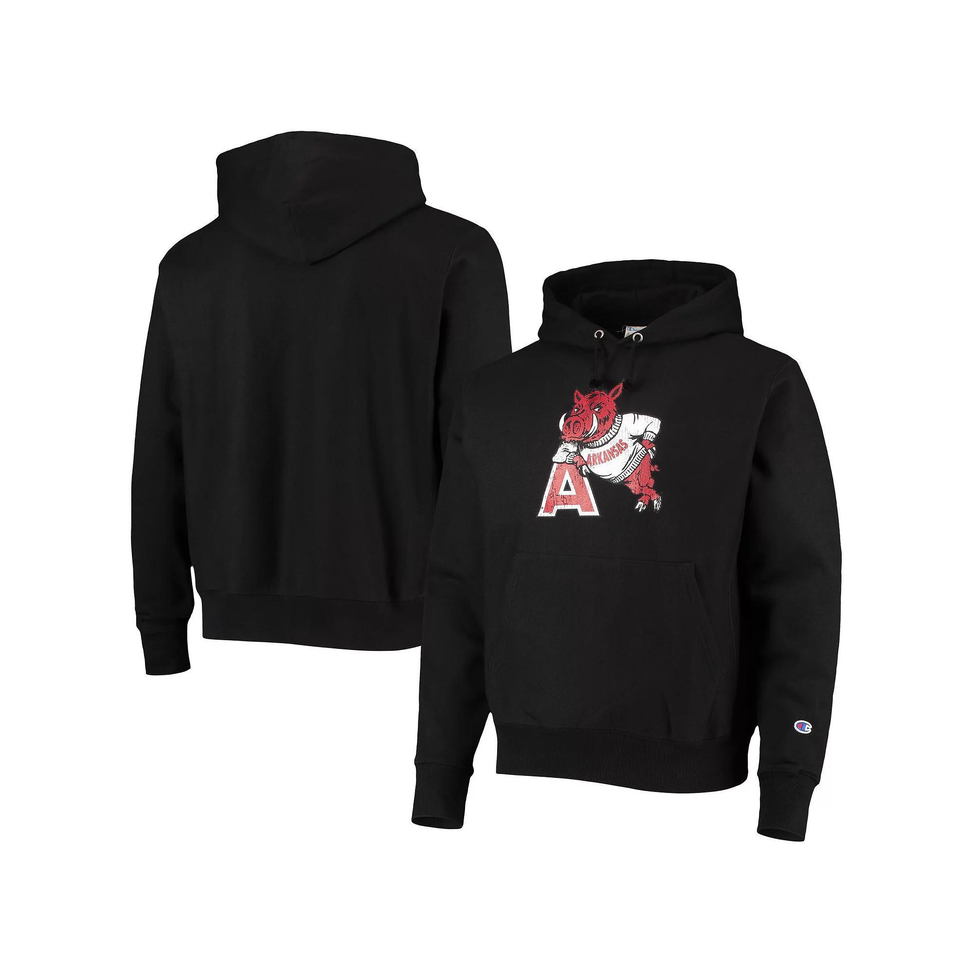 Mens Champion Arkansas Razorbacks Vault Logo Reverse Weave Pullover Hoodie Product Image