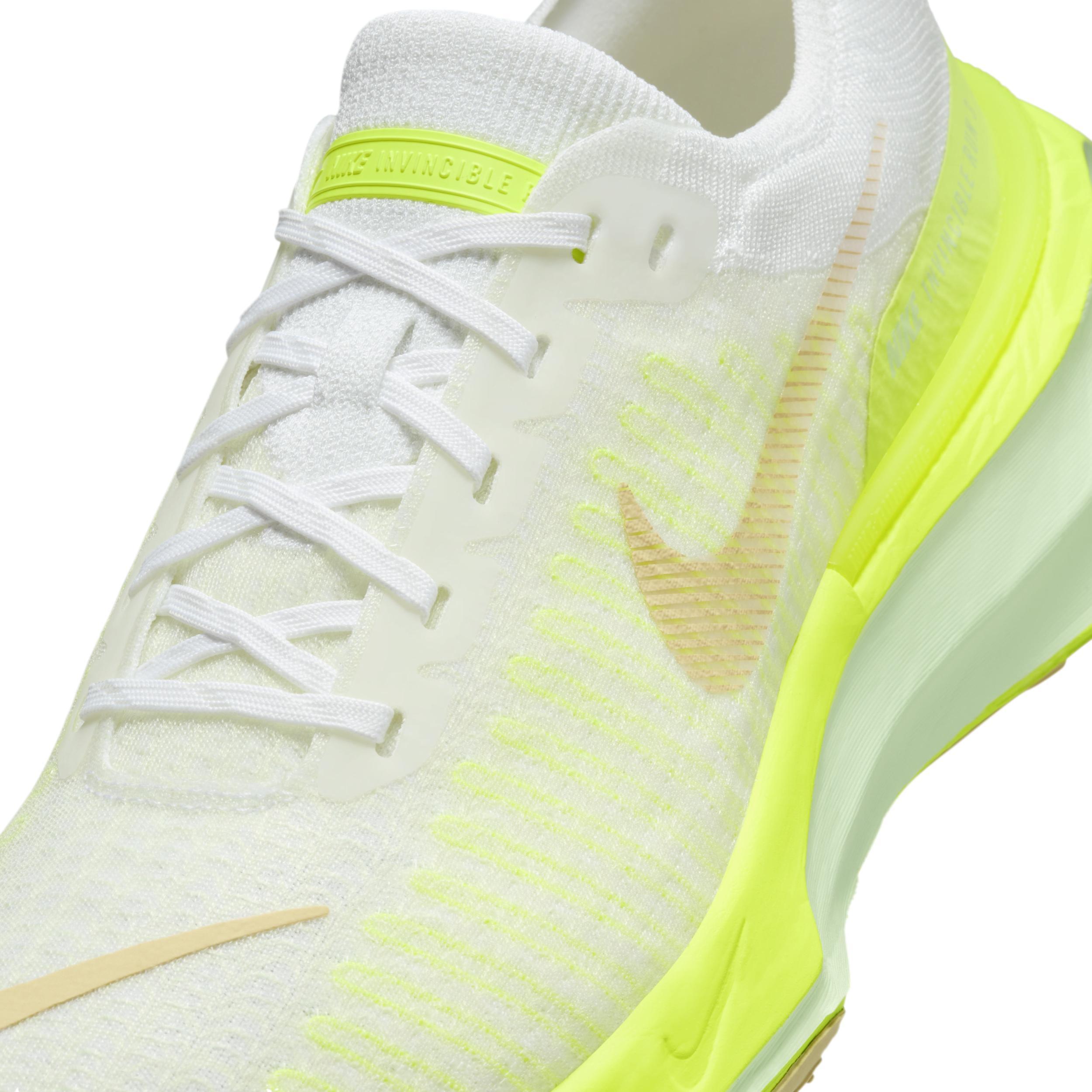 Nike Mens ZoomX Invincible Run Flyknit 3 - Running Shoes White/Coconut Milk/Sesame Product Image