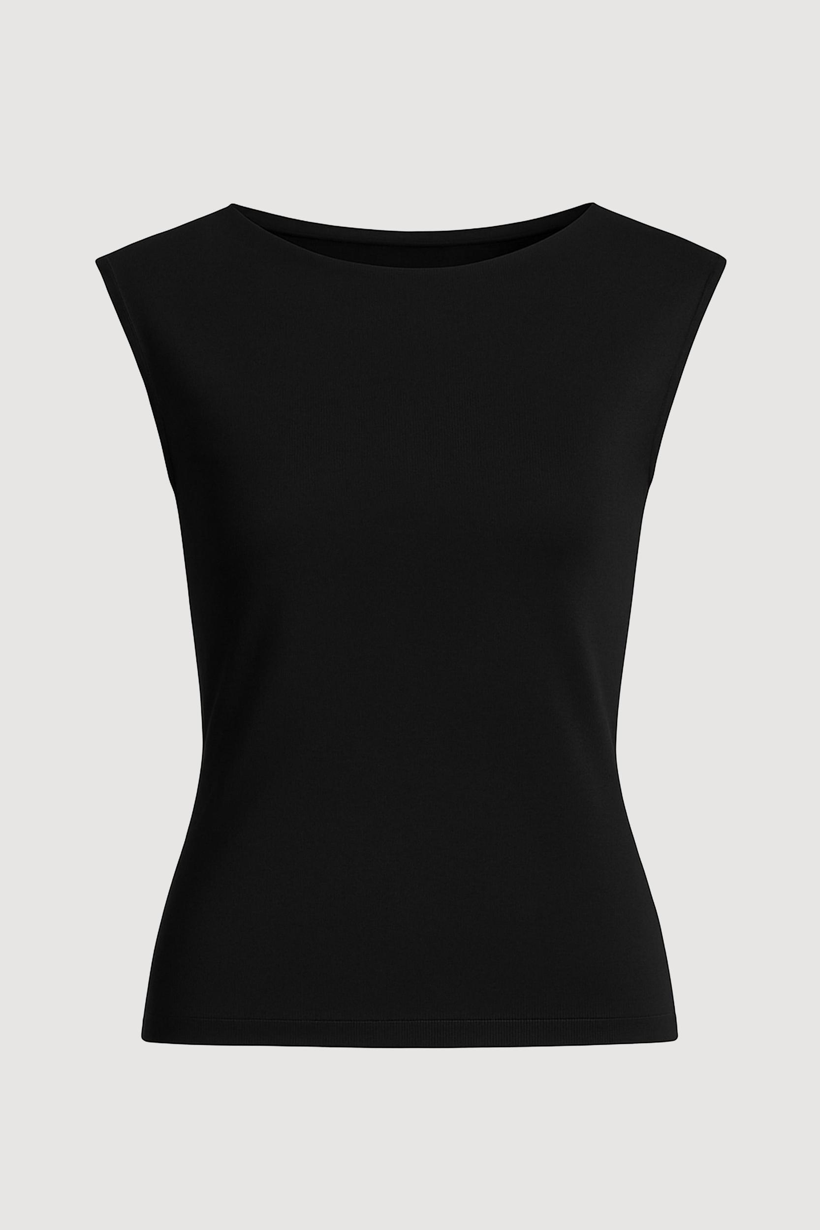 Esme Sleeveless Slit-Neck Tank Product Image