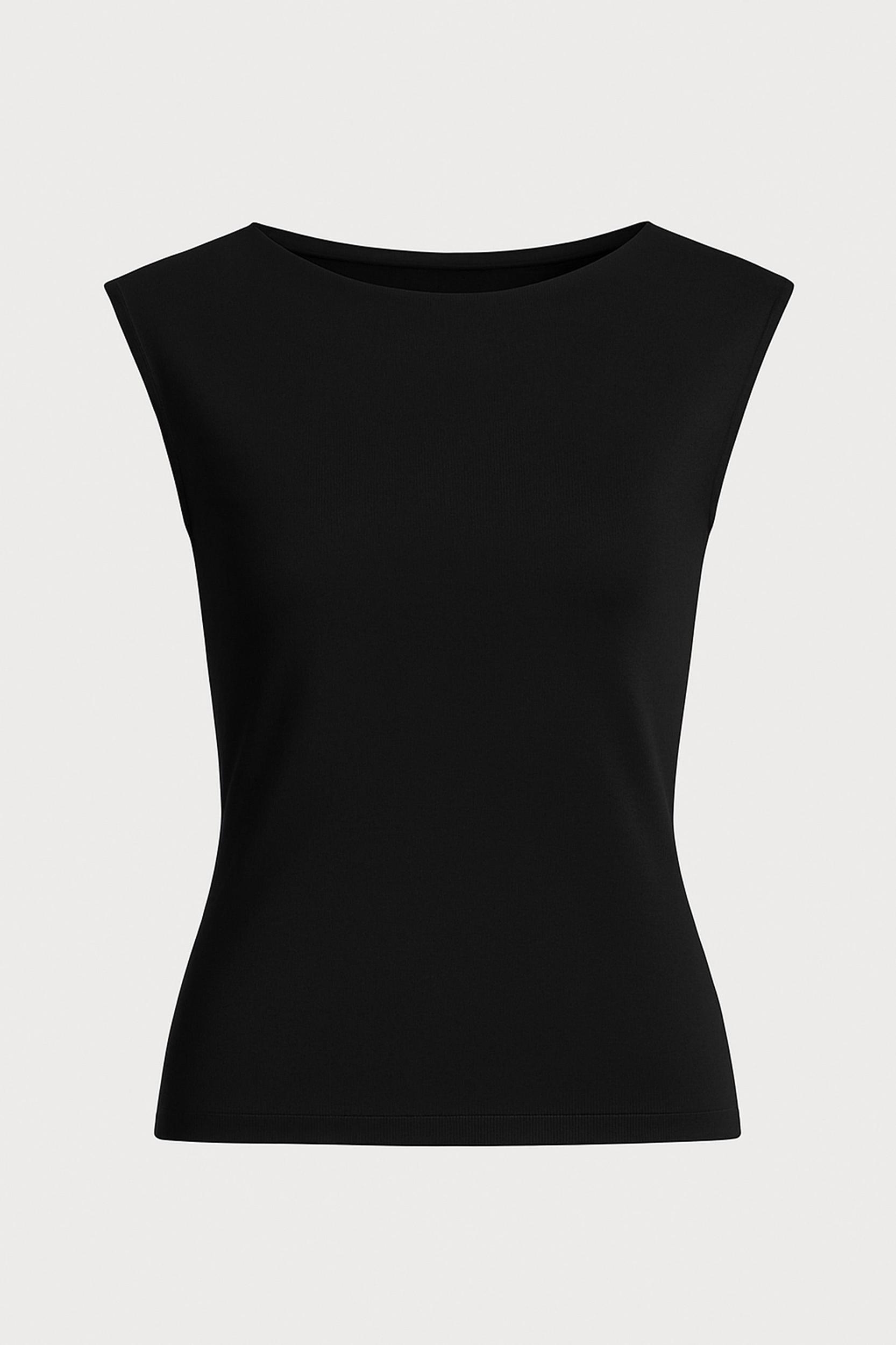 Esme Sleeveless Slit-Neck Tank Product Image