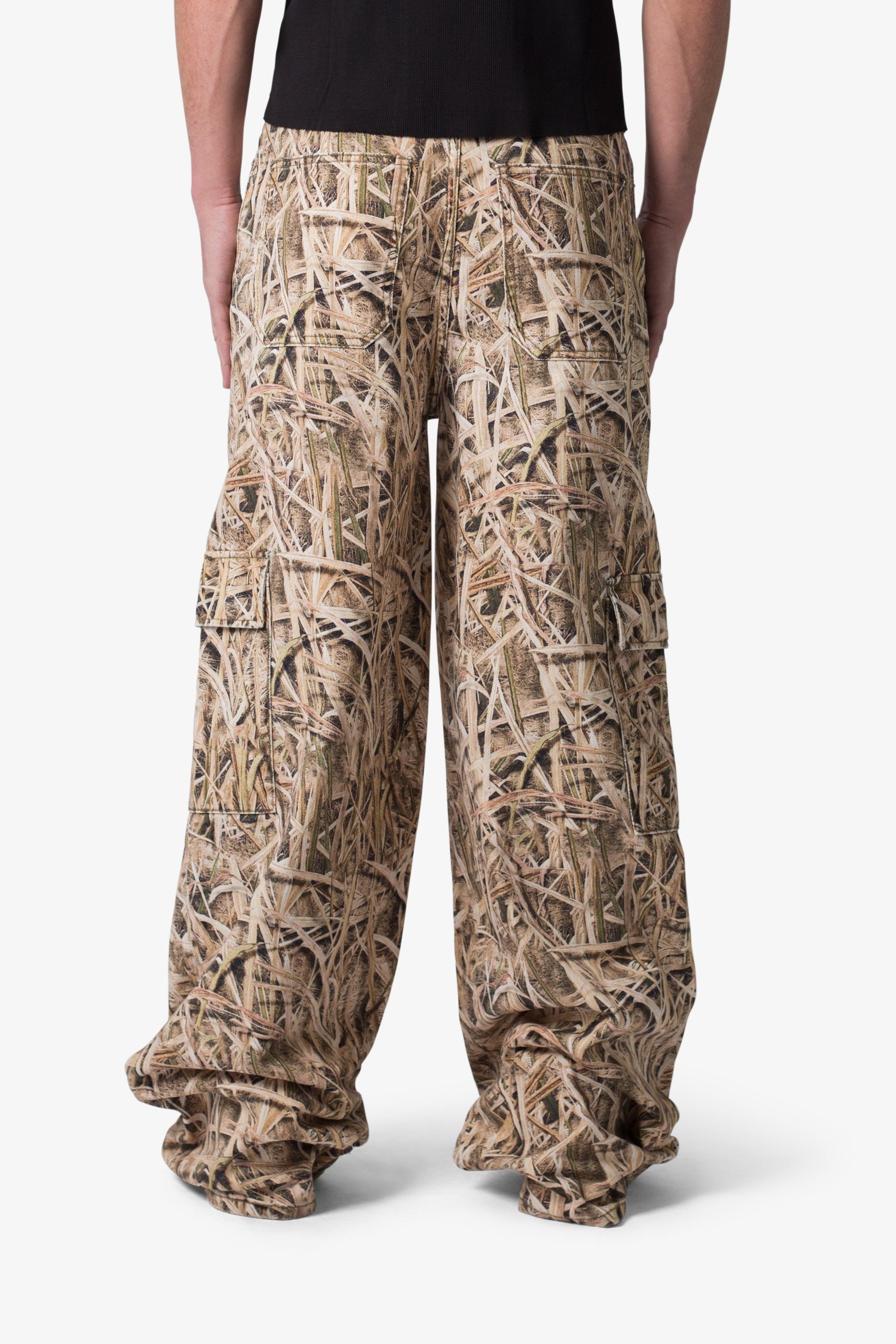 Void Baggy Cargo Denim - Grass Camo Product Image