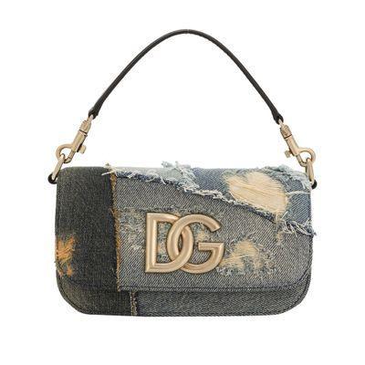 DOLCE & GABBANA 3.5 Crossbody Bag In Blue Product Image