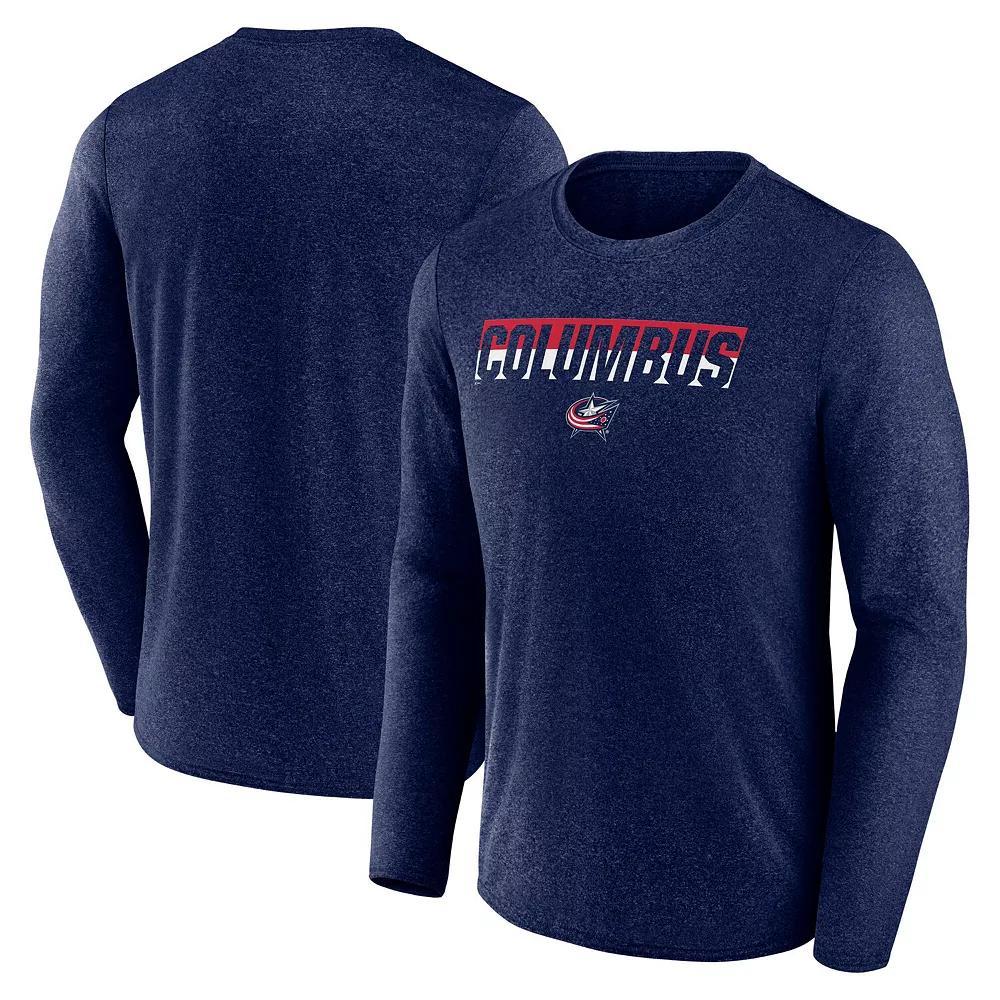 Men's Fanatics Heather Royal Buffalo Sabres Transition Long Sleeve T-Shirt,  Product Image