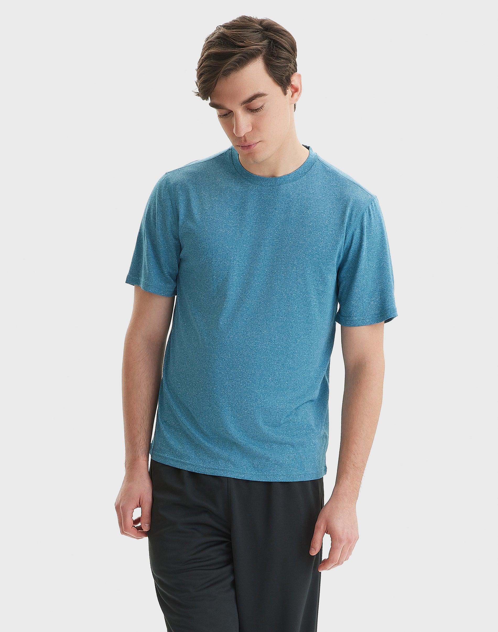 Hanes Sport Mens Performance T-Shirt Blue Oasis Heather 2XL Product Image