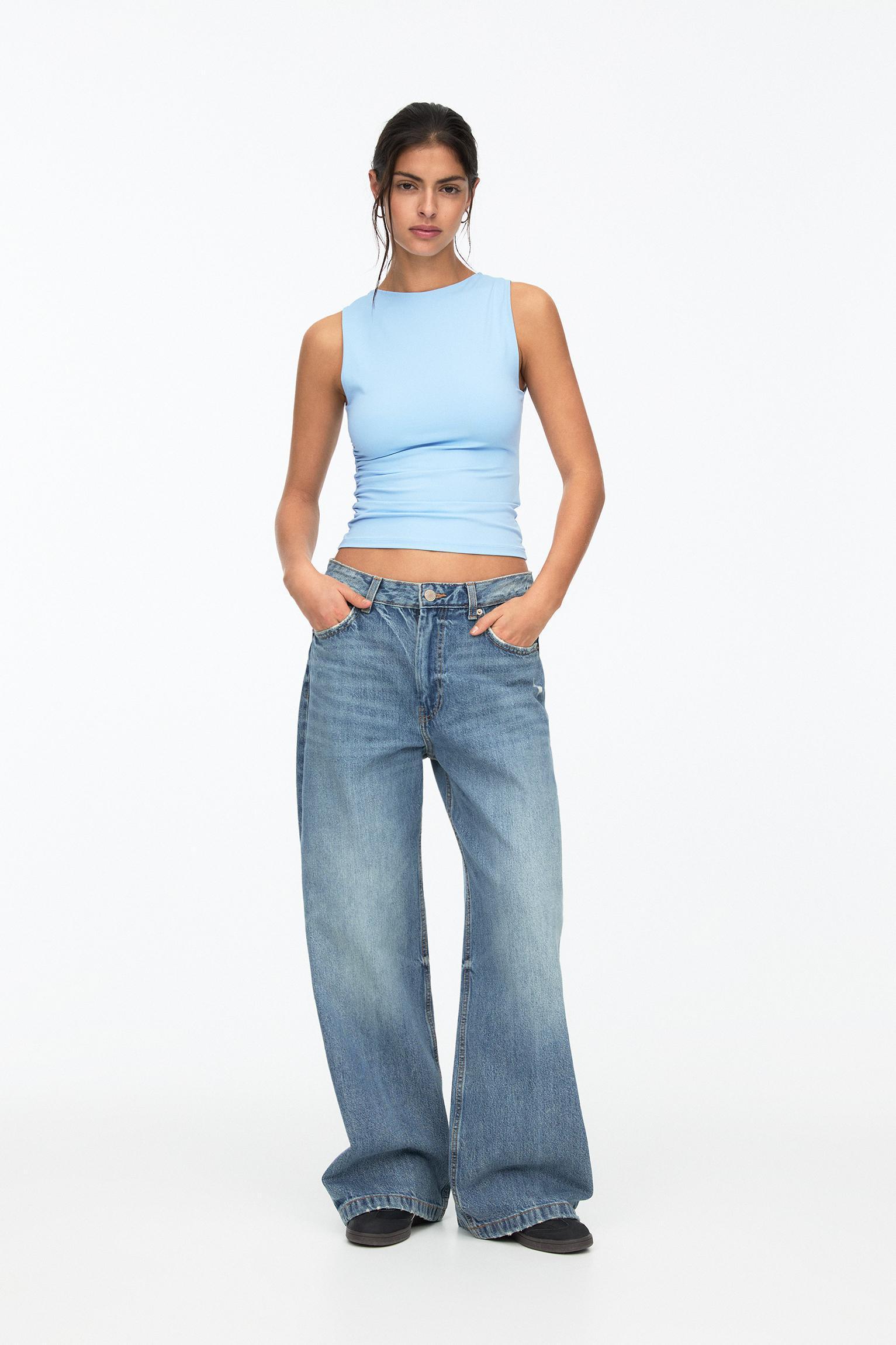 Gathered polyamide top Product Image