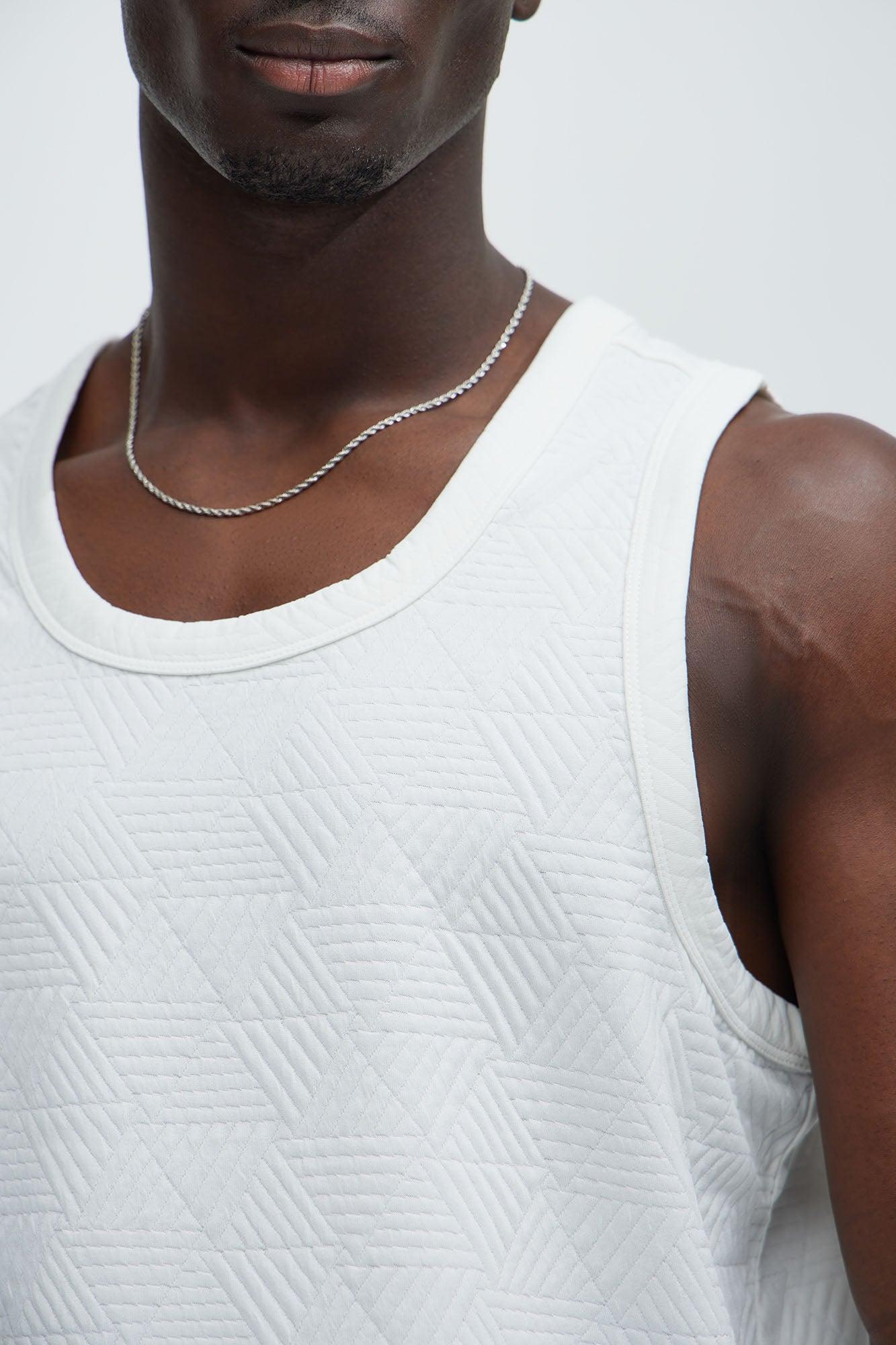 Kodi Textured Tank - White Product Image