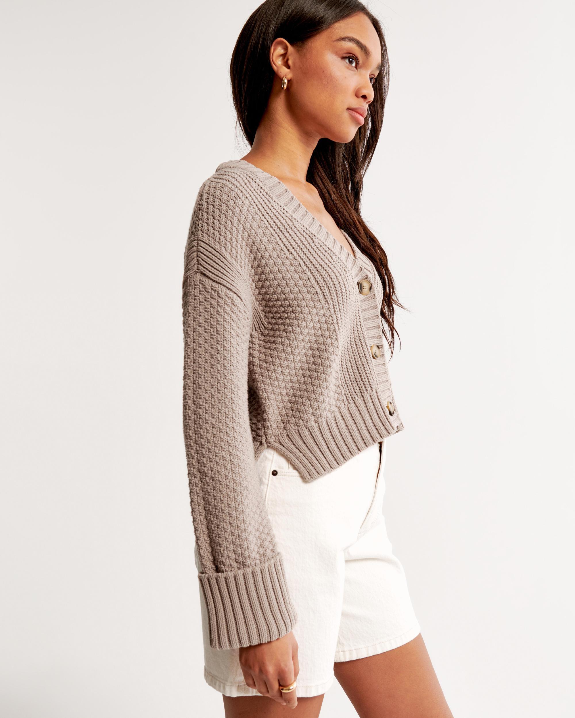 The A&F Cameron Seed Stitch Cardigan Product Image
