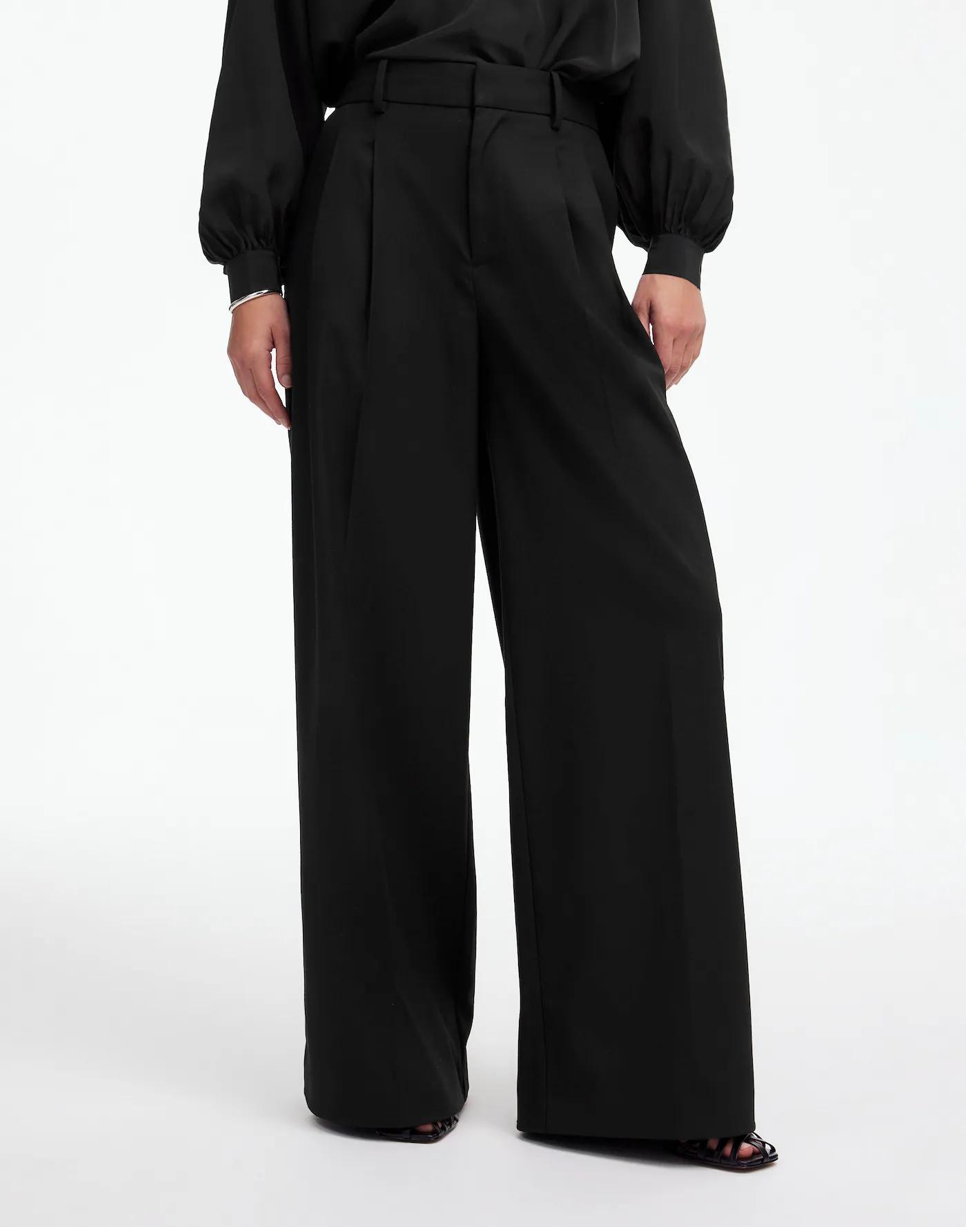 The Harlow Superwide-Leg Trouser in Brushed Twill Product Image