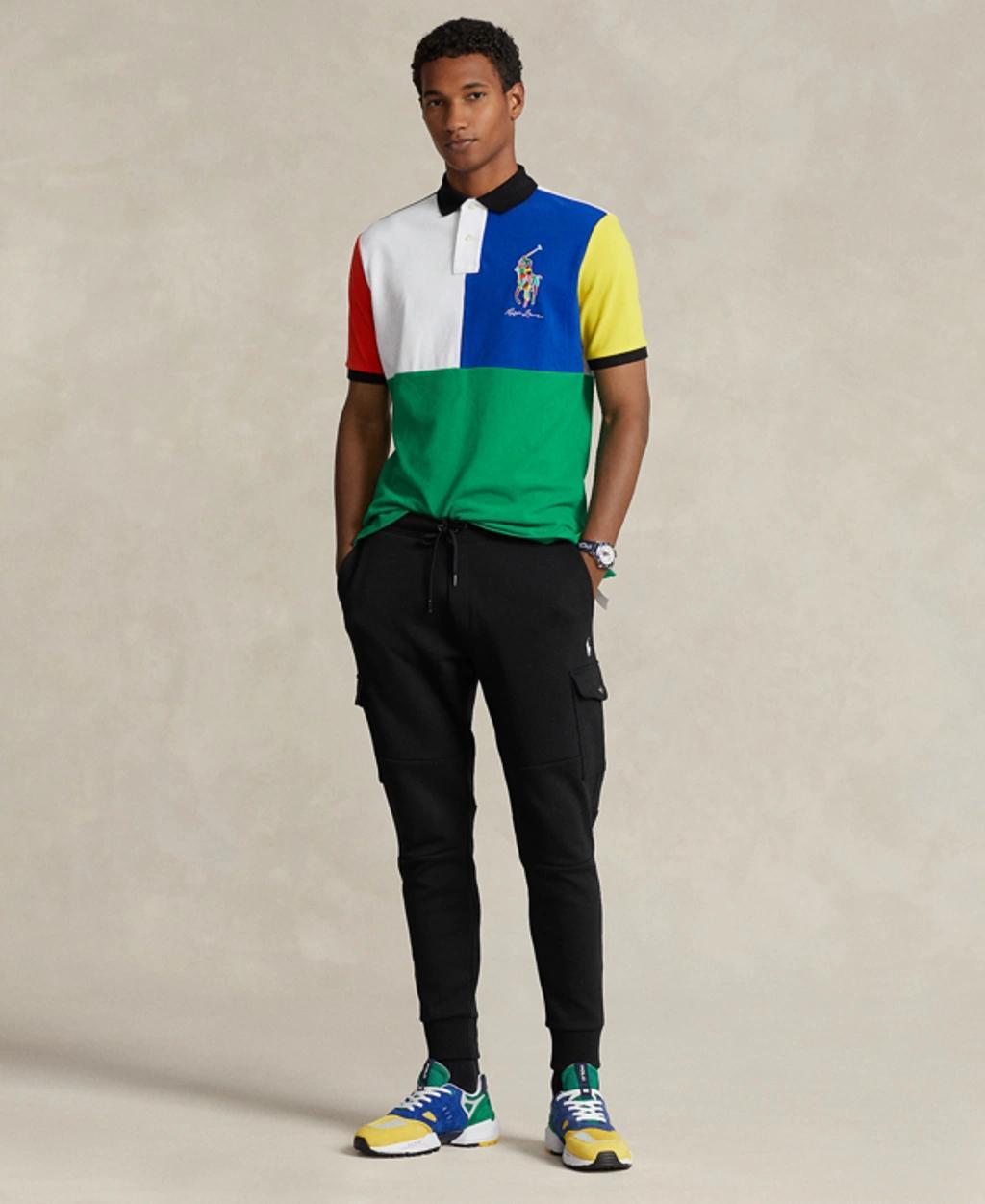 Big Pony Mesh Polo Shirt In Billiard Multi Product Image