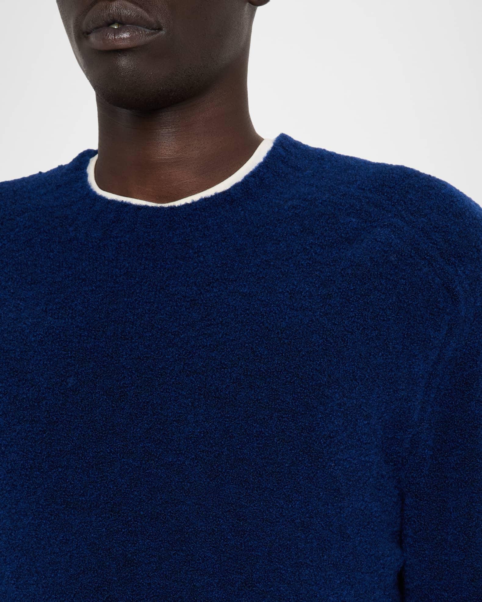 Men's Wool-Blend Boucle Crewneck Sweater Product Image