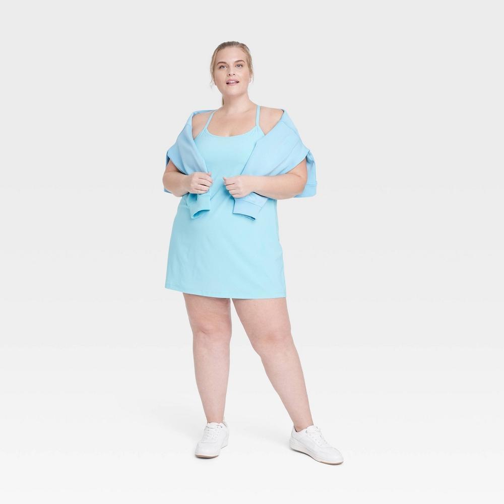 Womens Flex Strappy Active Dress - All In Motion Light Blue 2X Product Image