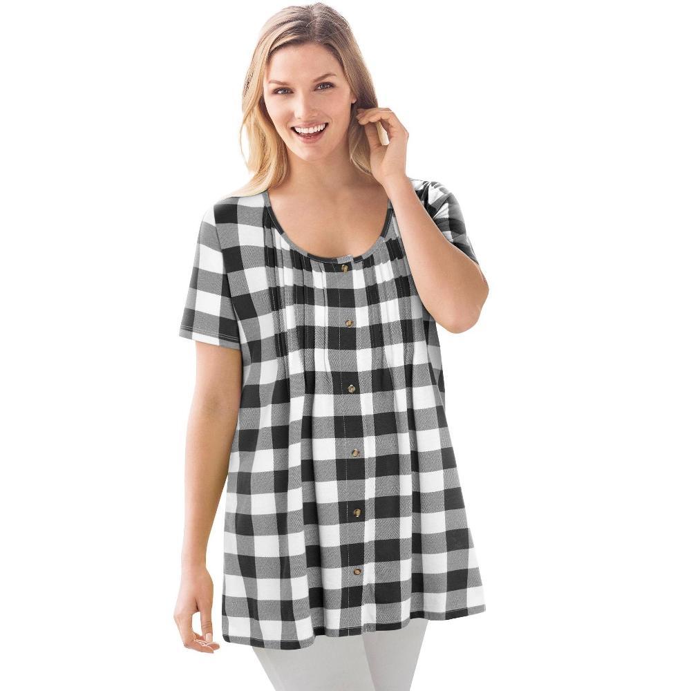 Woman Within Women's Plus Size 7-Day Layered 2-In-1 Tunic Product Image