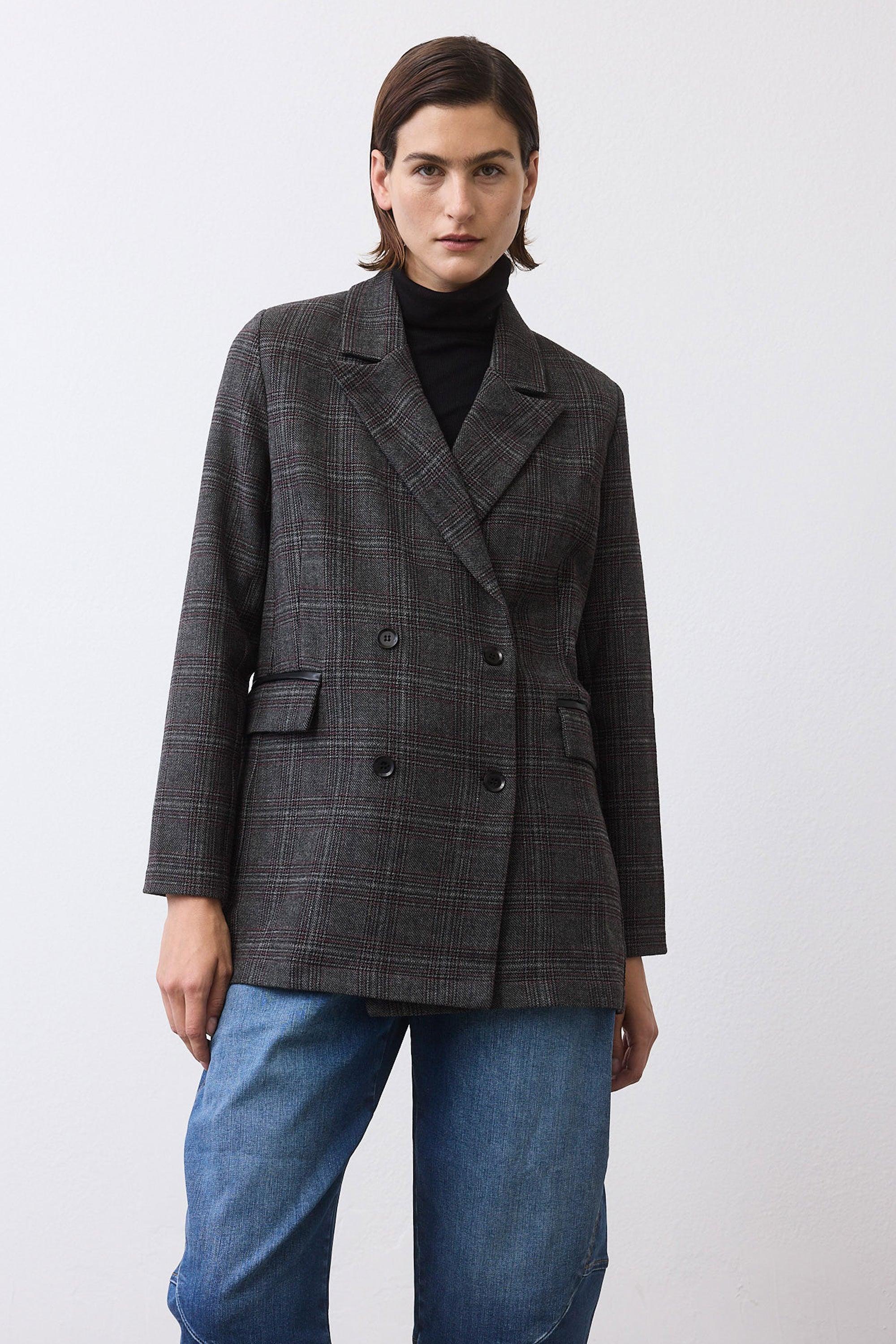 On the Clock Plaid Blazer Product Image