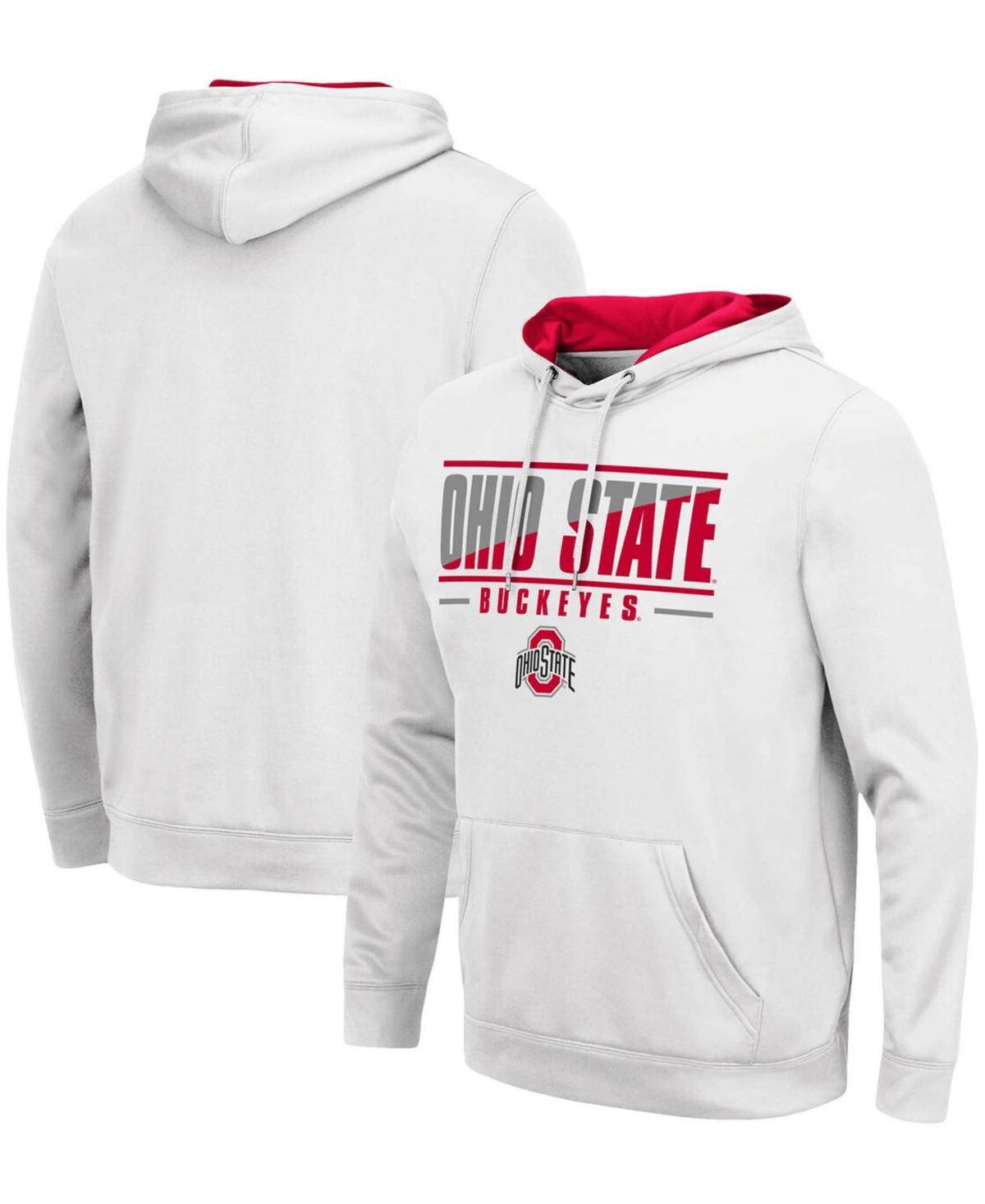 Mens Colosseum Ohio State Buckeyes Slash Stack 2.0 Pullover Hoodie Product Image