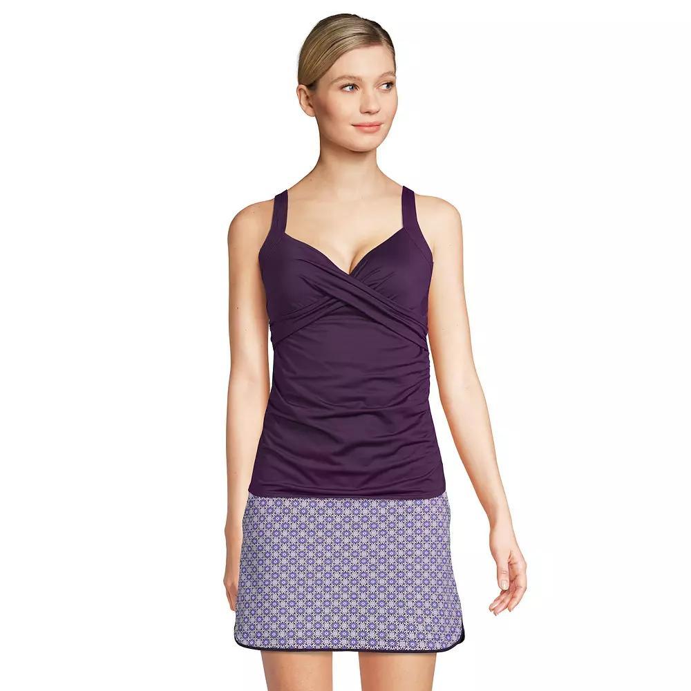 Women's Lands' End Surplice Underwire Tankini Swimsuit Top,  Product Image