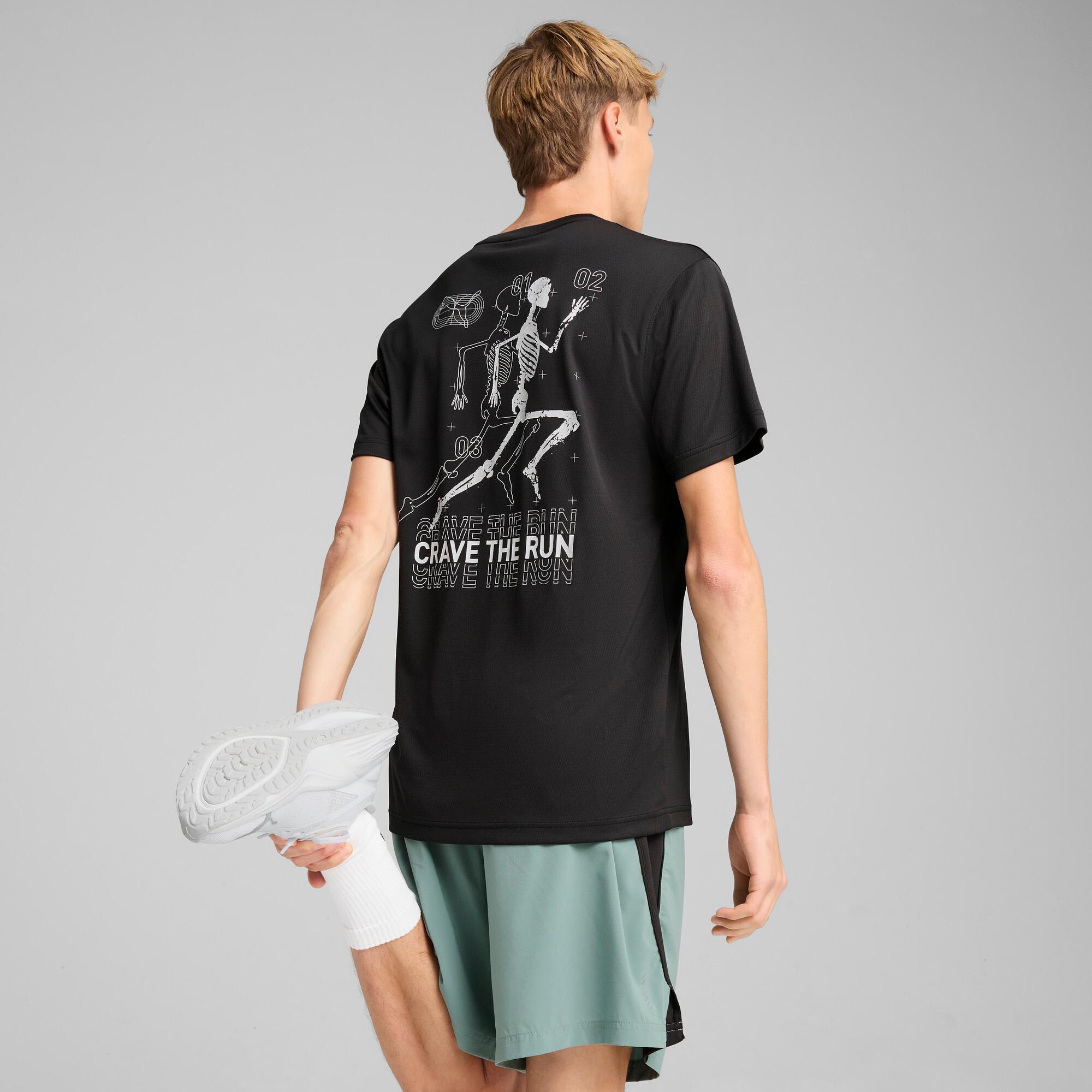 PUMA Skeleton Running Mens Graphic T-Shirt Product Image