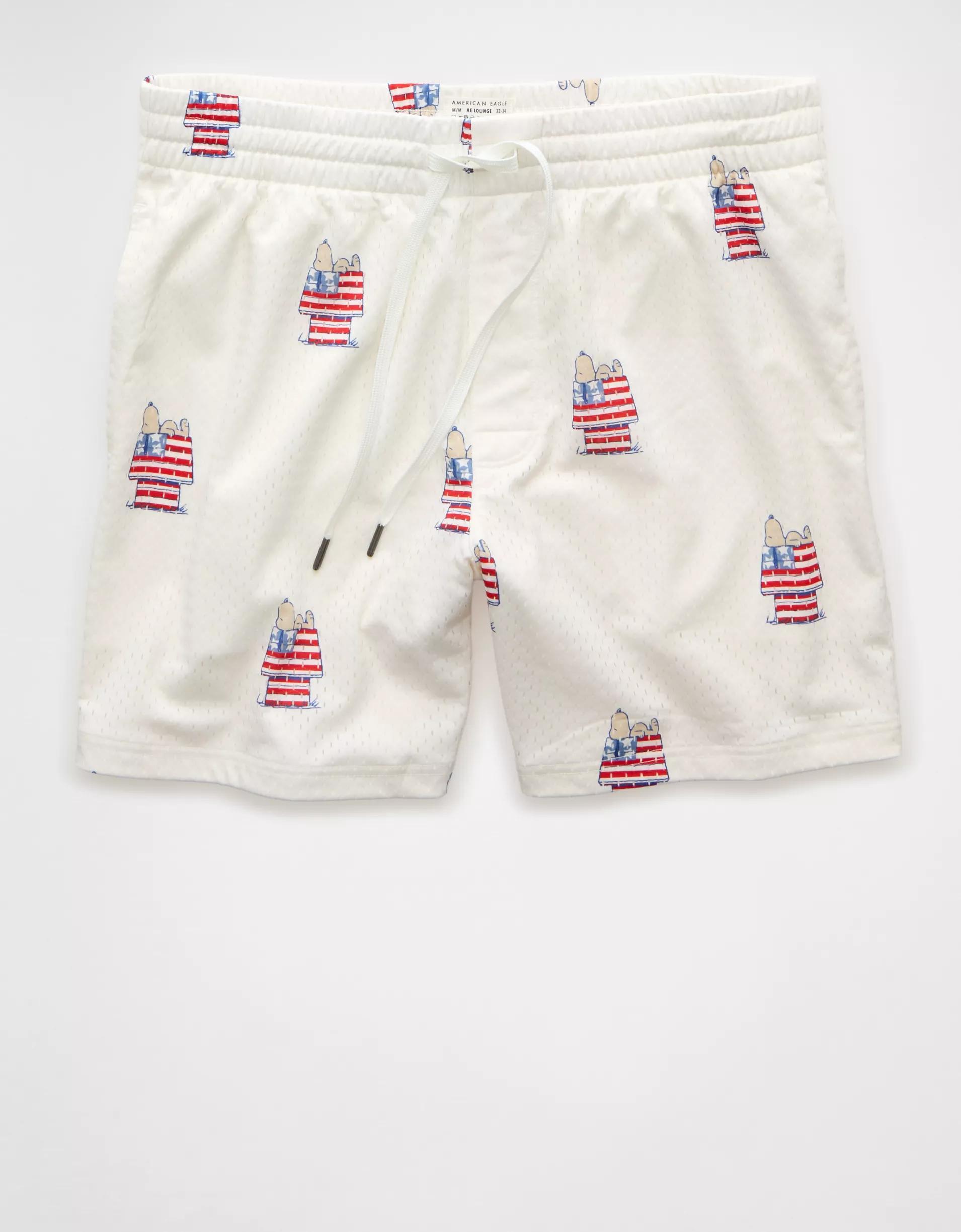 AE Sofa Surfin' 6" Snoopy Graphic Mesh Lounge Short Product Image
