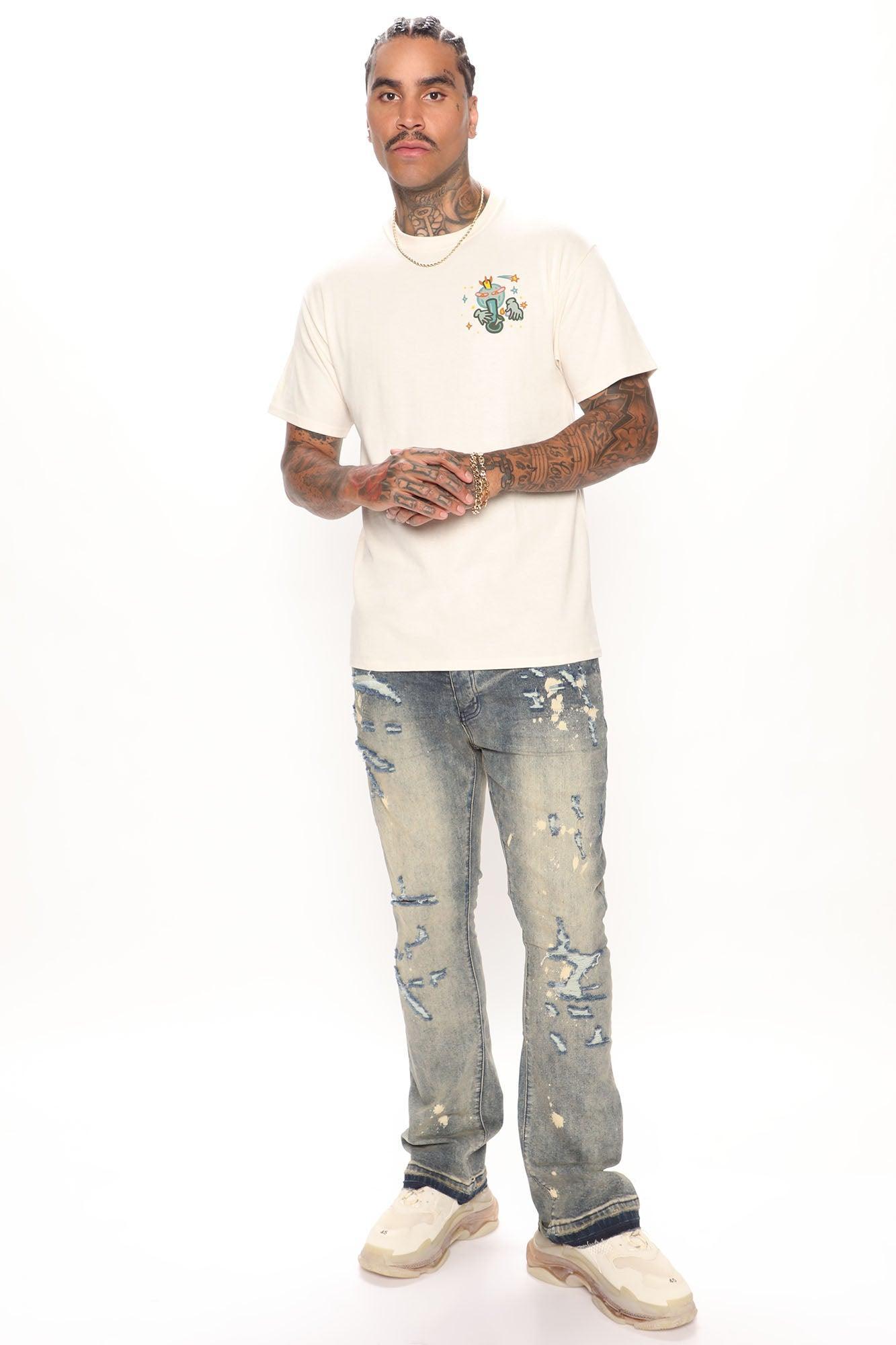 Global Smokin' Short Sleeve Tee - Cream Product Image