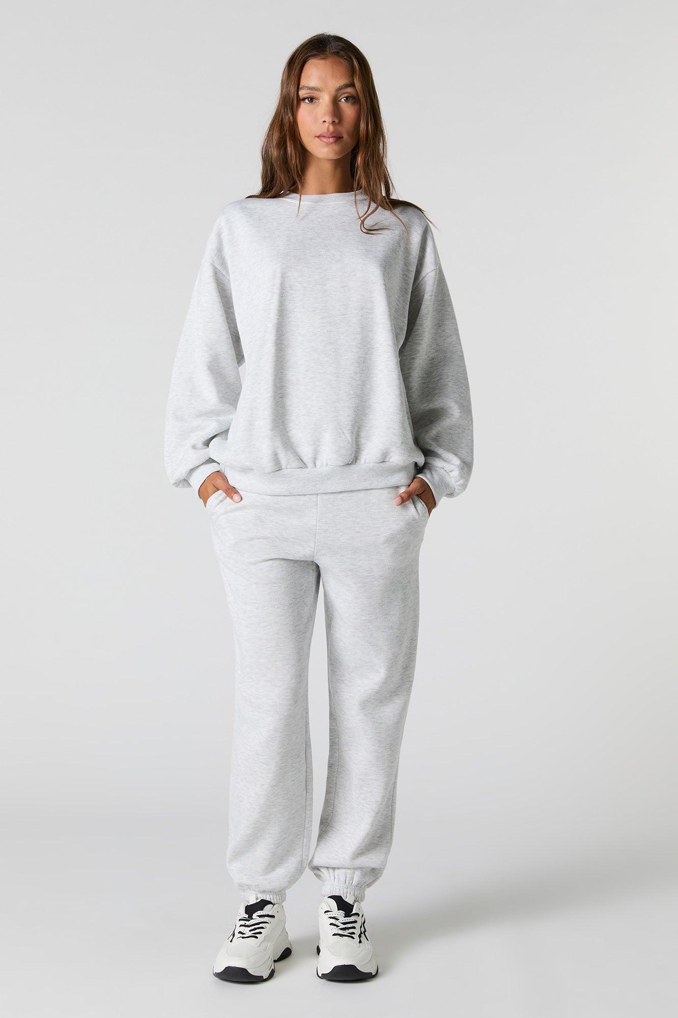 Oversized Fleece Sweatshirt Female Product Image