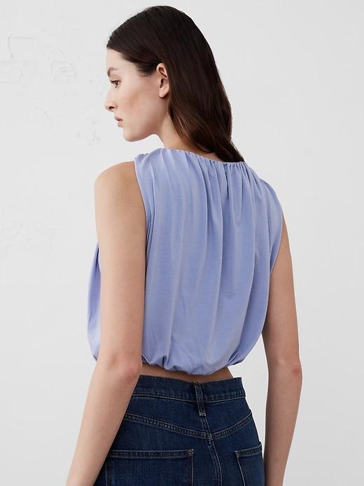 Drapey Shirred Bubble Top Product Image