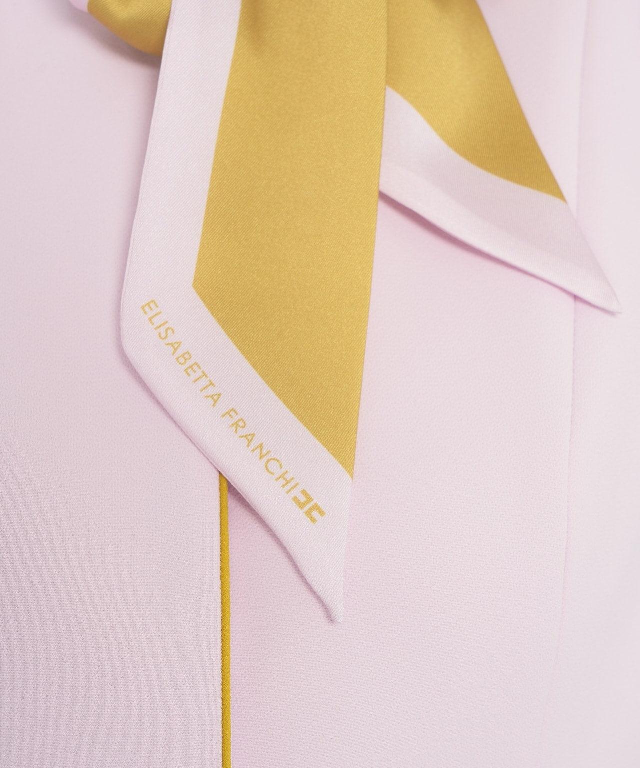 Crêpe blazer with foulard Product Image