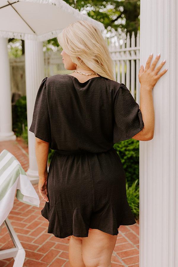 Flirty And Sweet Romper in Black Curves Product Image